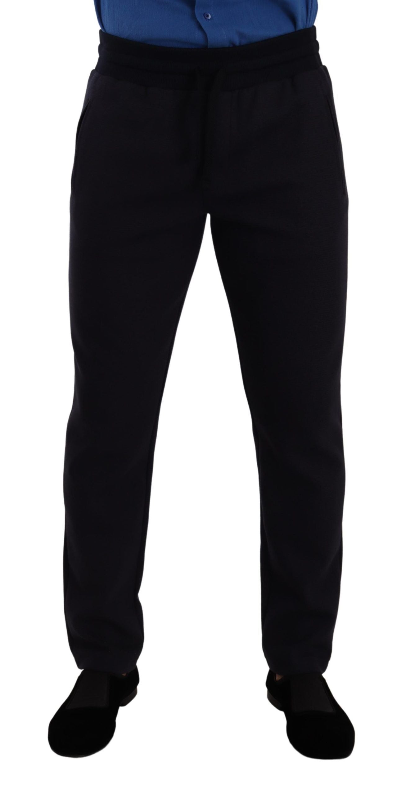 Dolce &amp; Gabbana Blue Cotton Stretch Joggers