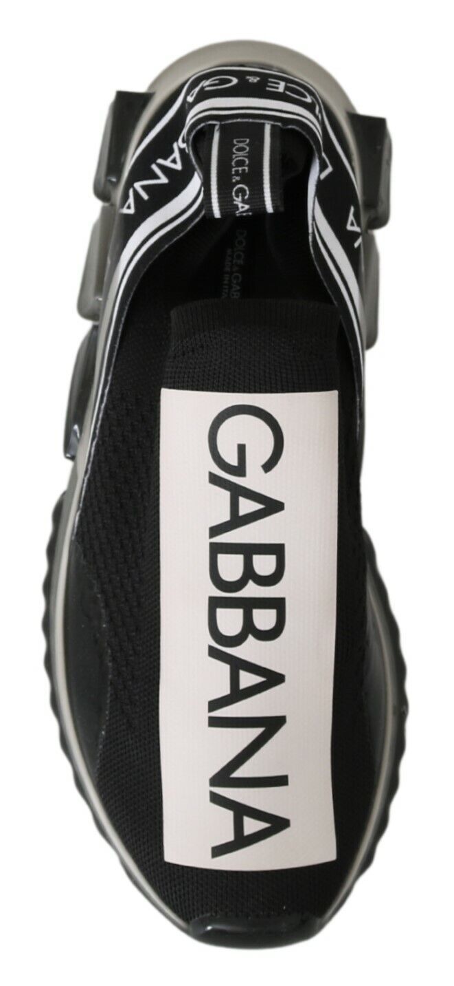 Dolce & Gabbana Schwarz Weiß SORRENTO Sport Stretch Sneakers