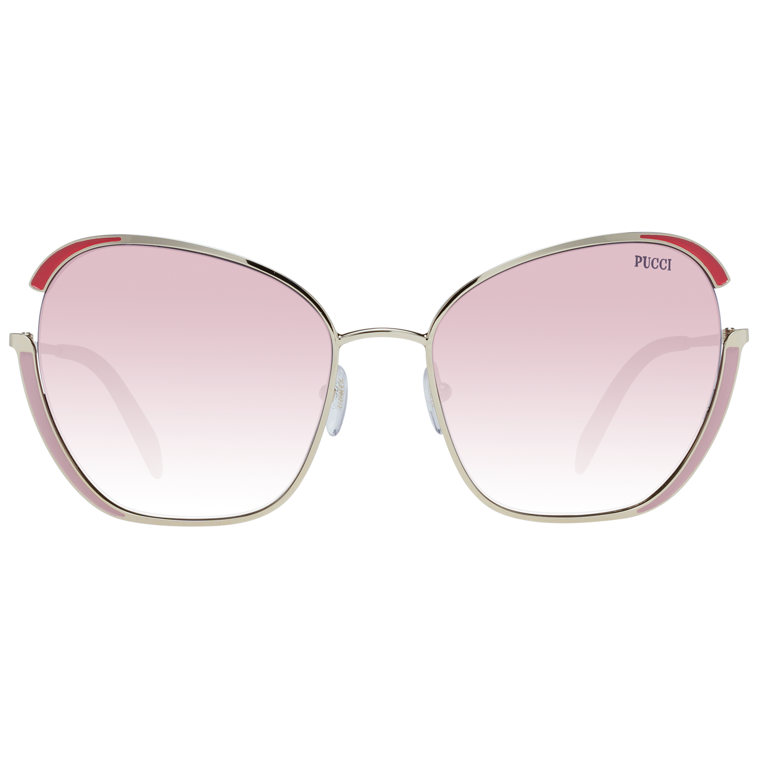 Emilio Pucci Goldfarbene Metall-Sonnenbrille