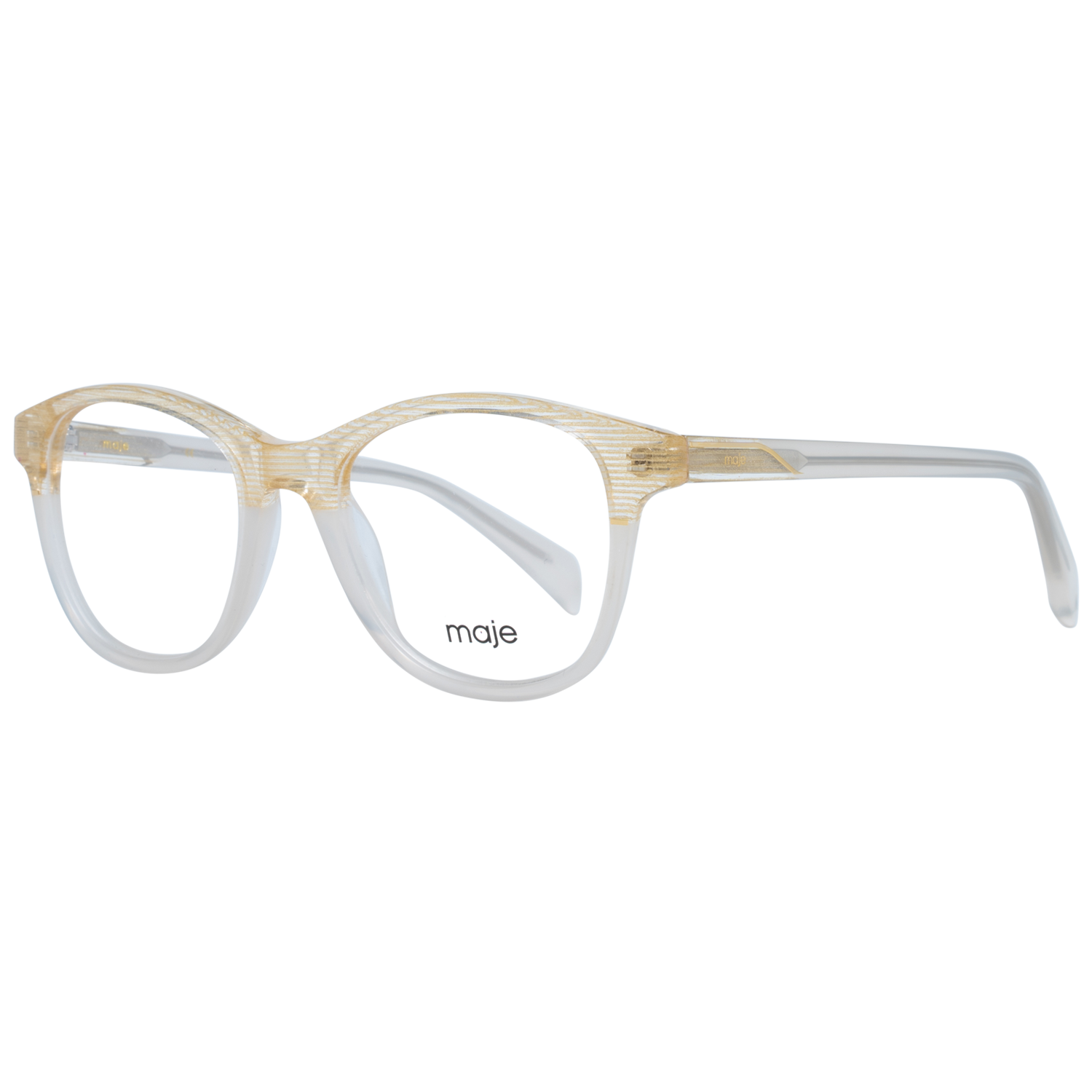 Maje Beige Acetate Eyeglass Frames