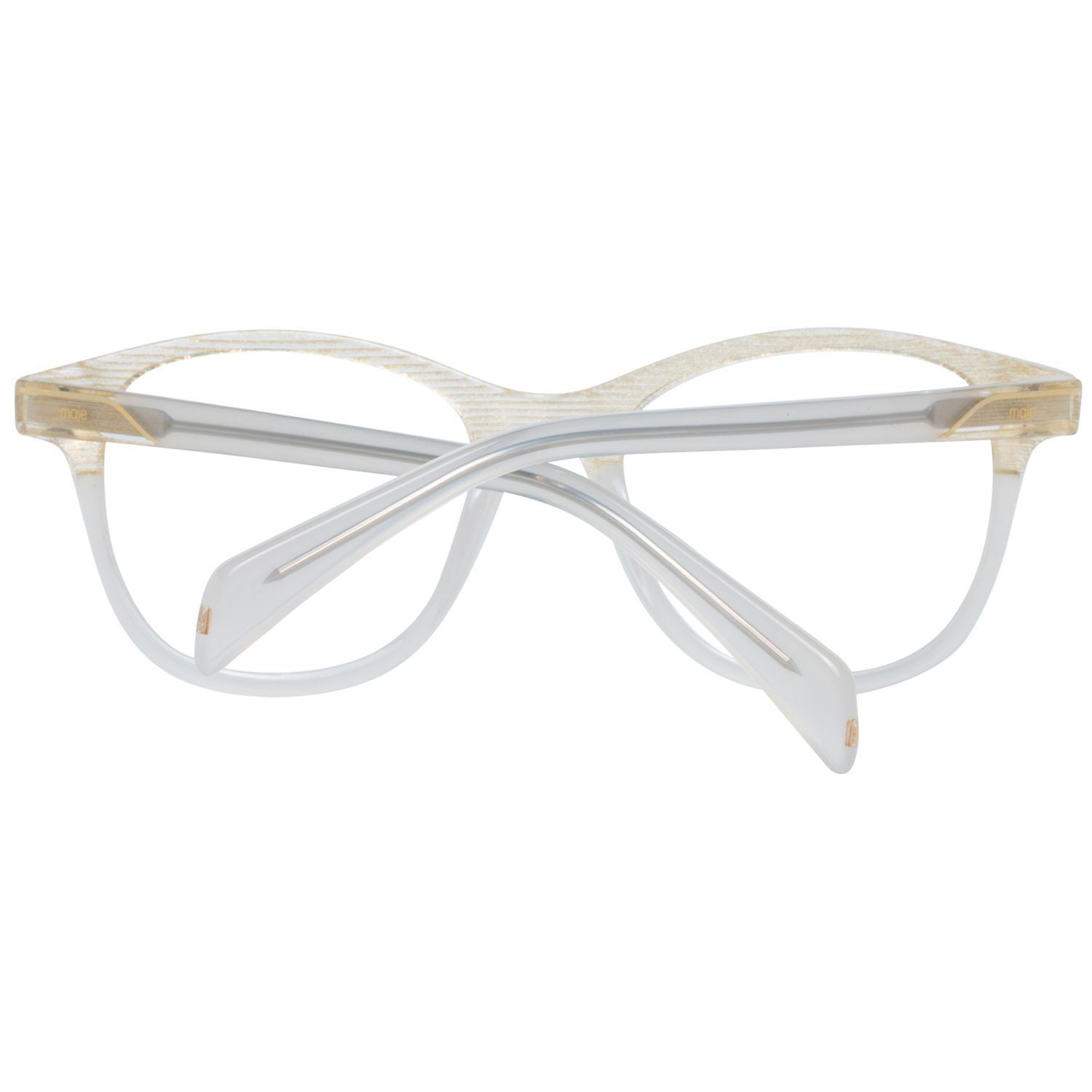 Maje Beige Acetate Eyeglass Frames