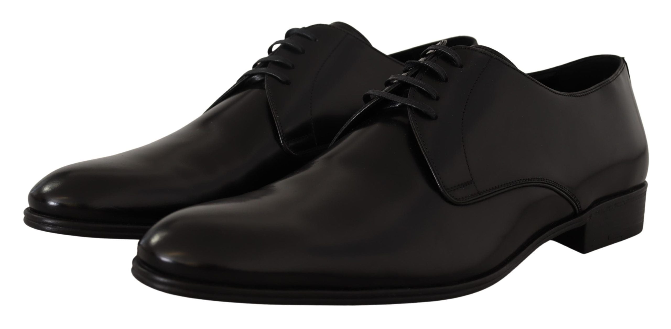 Dolce &amp; Gabbana Black leather lace-up shoes for formal derbies