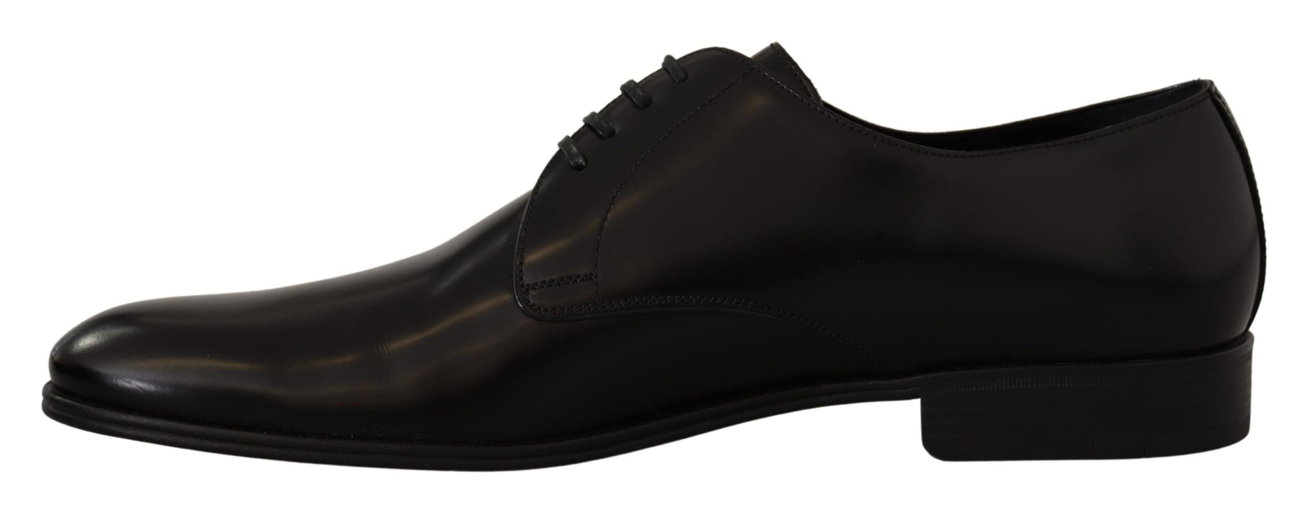 Dolce & Gabbana Schwarze Leder-Schnürschuhe für formelle Derbys