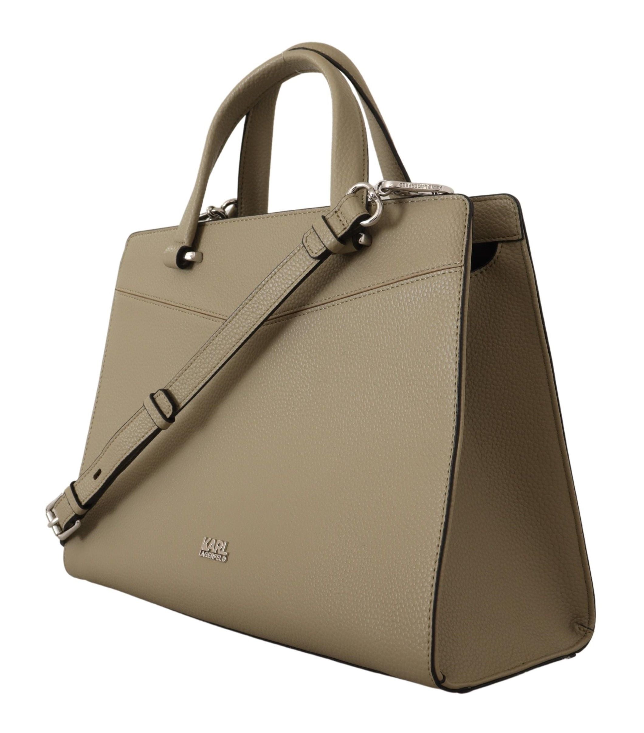 Karl Lagerfeld Charming sage green leather bag
