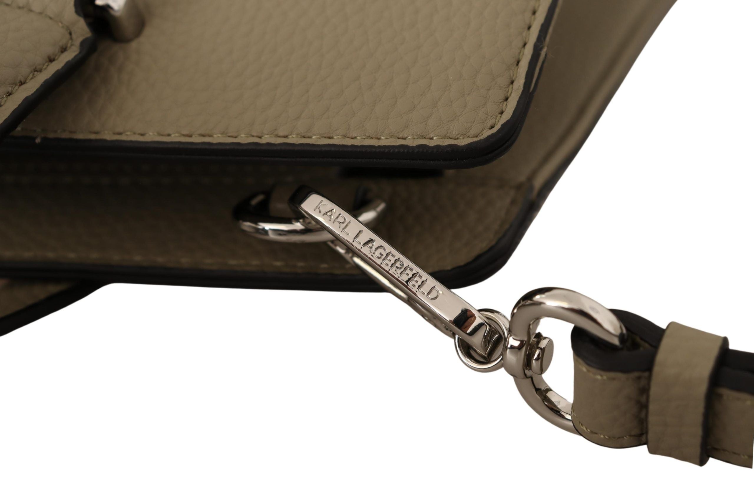 Karl Lagerfeld Charming sage green leather bag