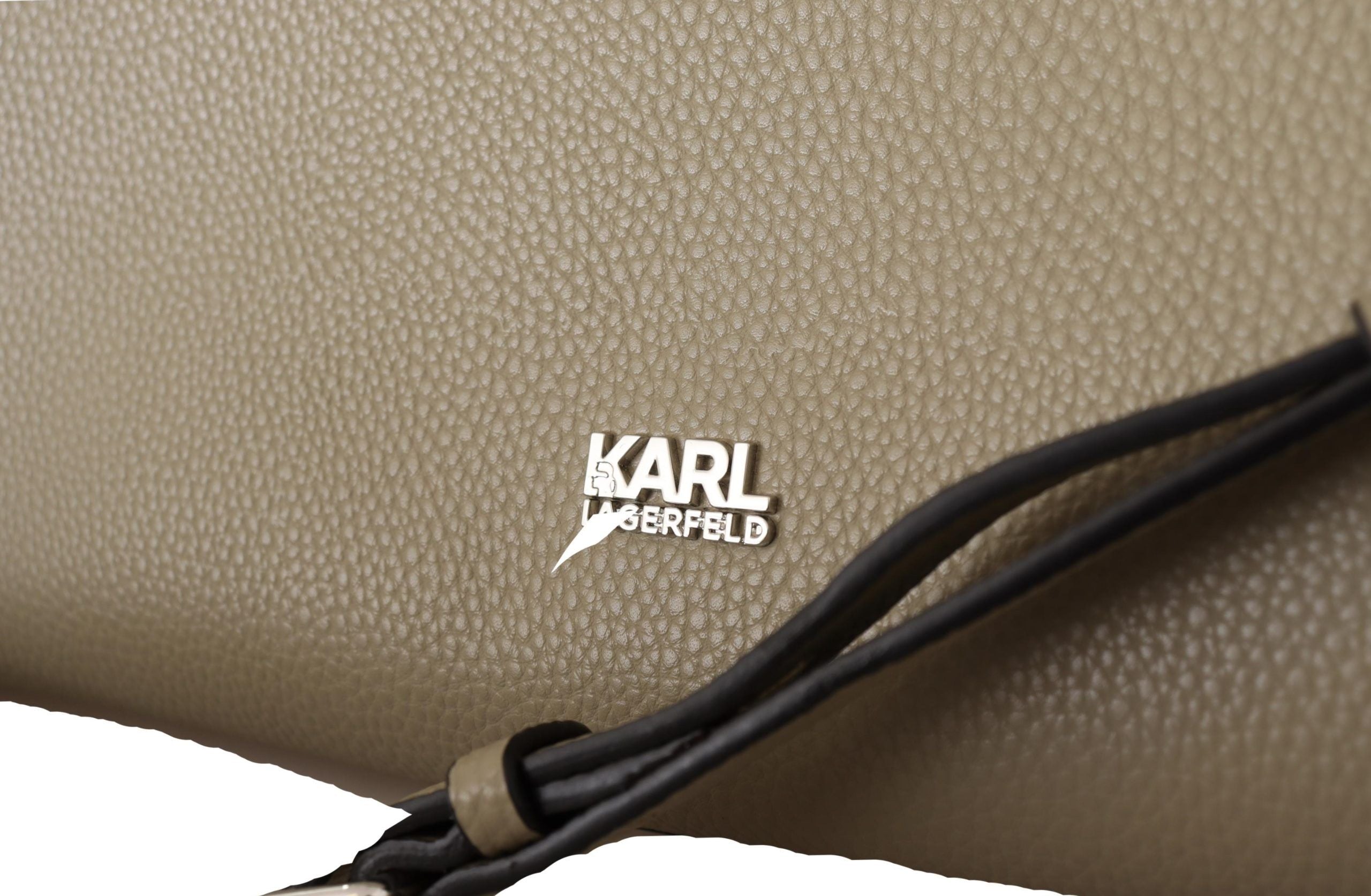 Karl Lagerfeld Charming sage green leather bag