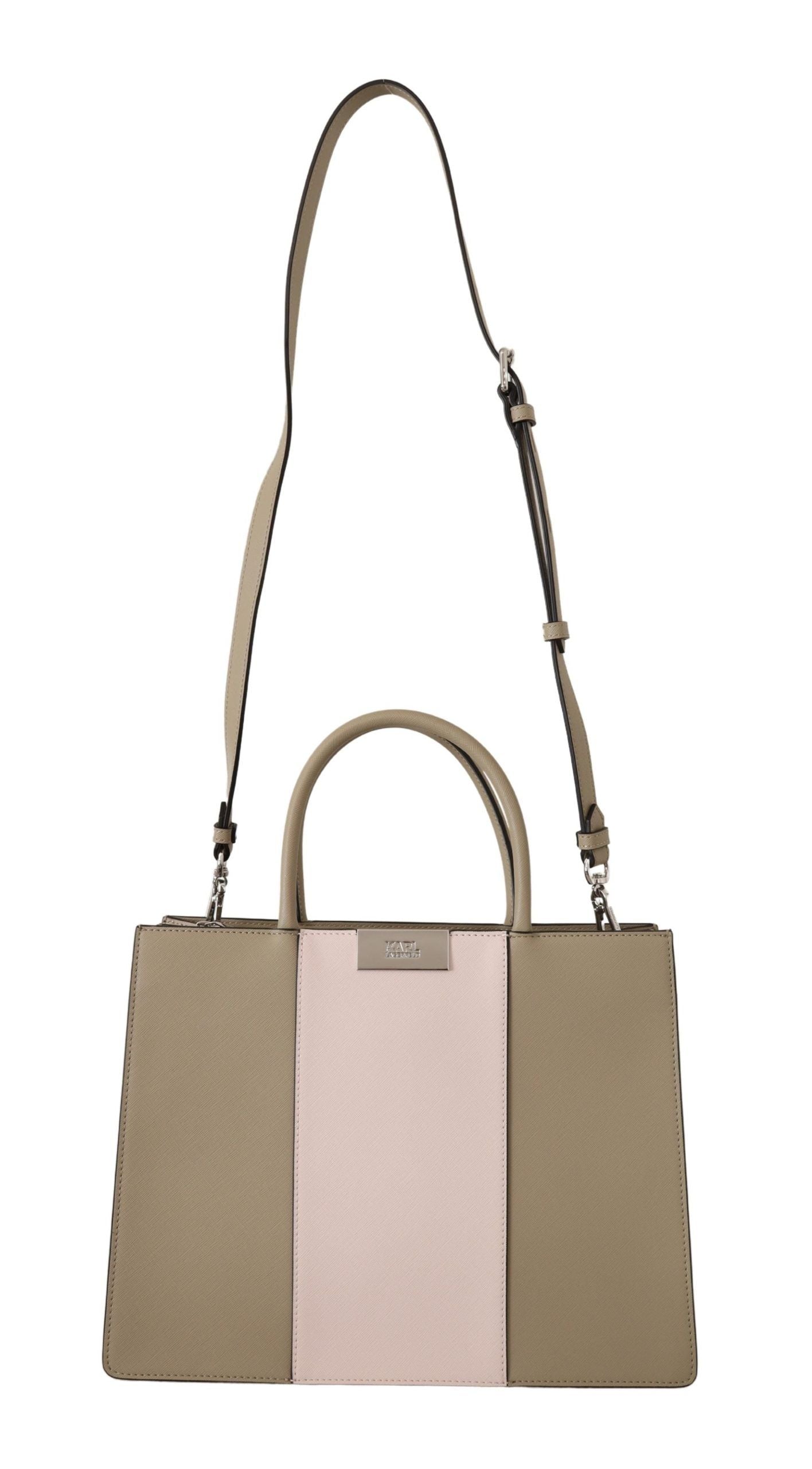 Karl Lagerfeld Elegant sage green tote shoulder bag
