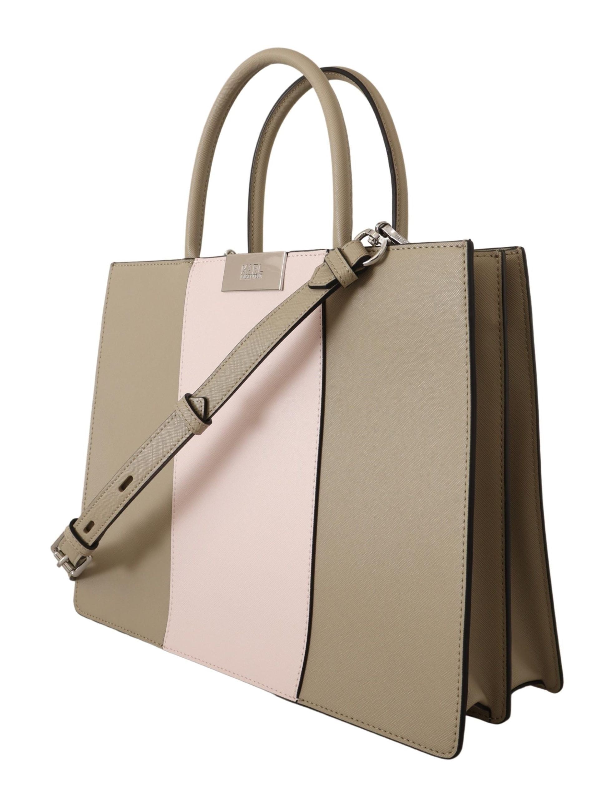 Karl Lagerfeld Elegant sage green tote shoulder bag