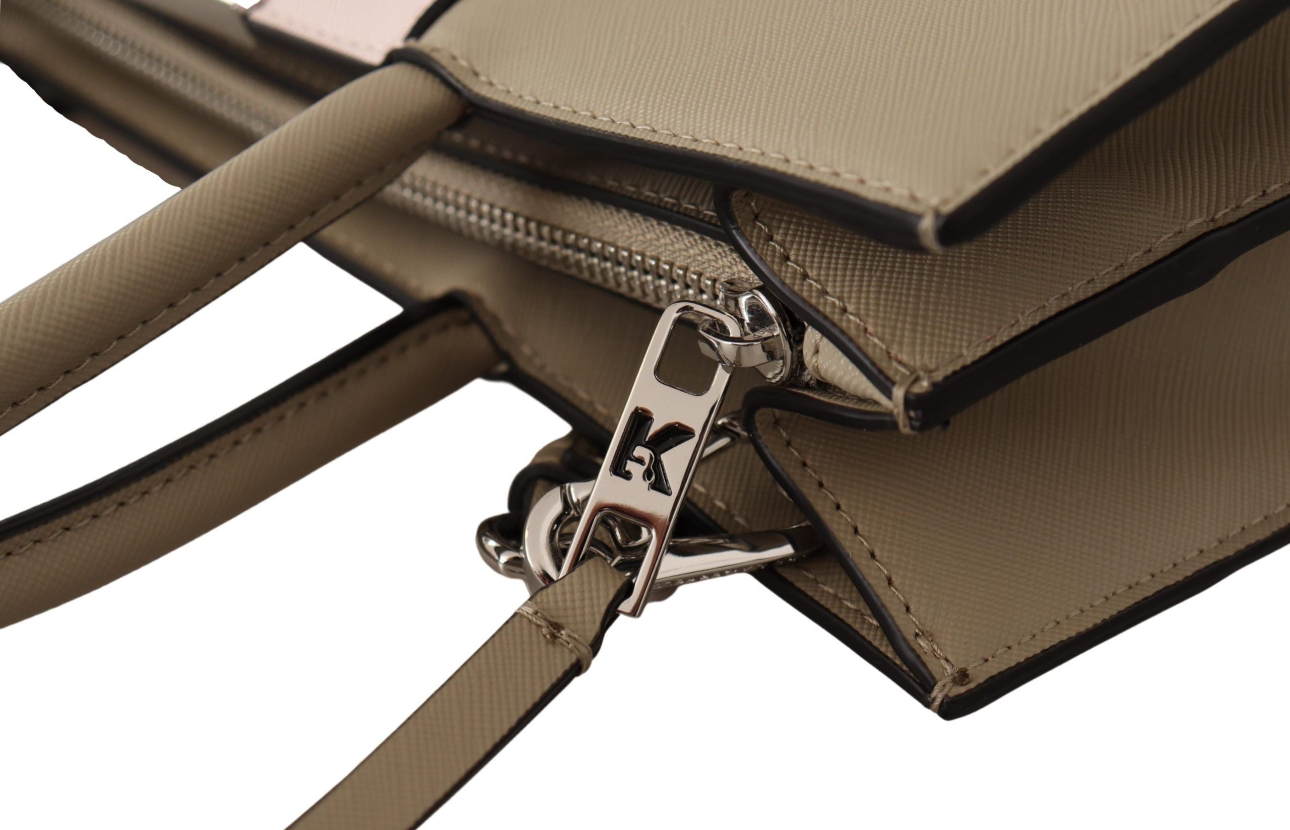 Karl Lagerfeld Elegant sage green tote shoulder bag