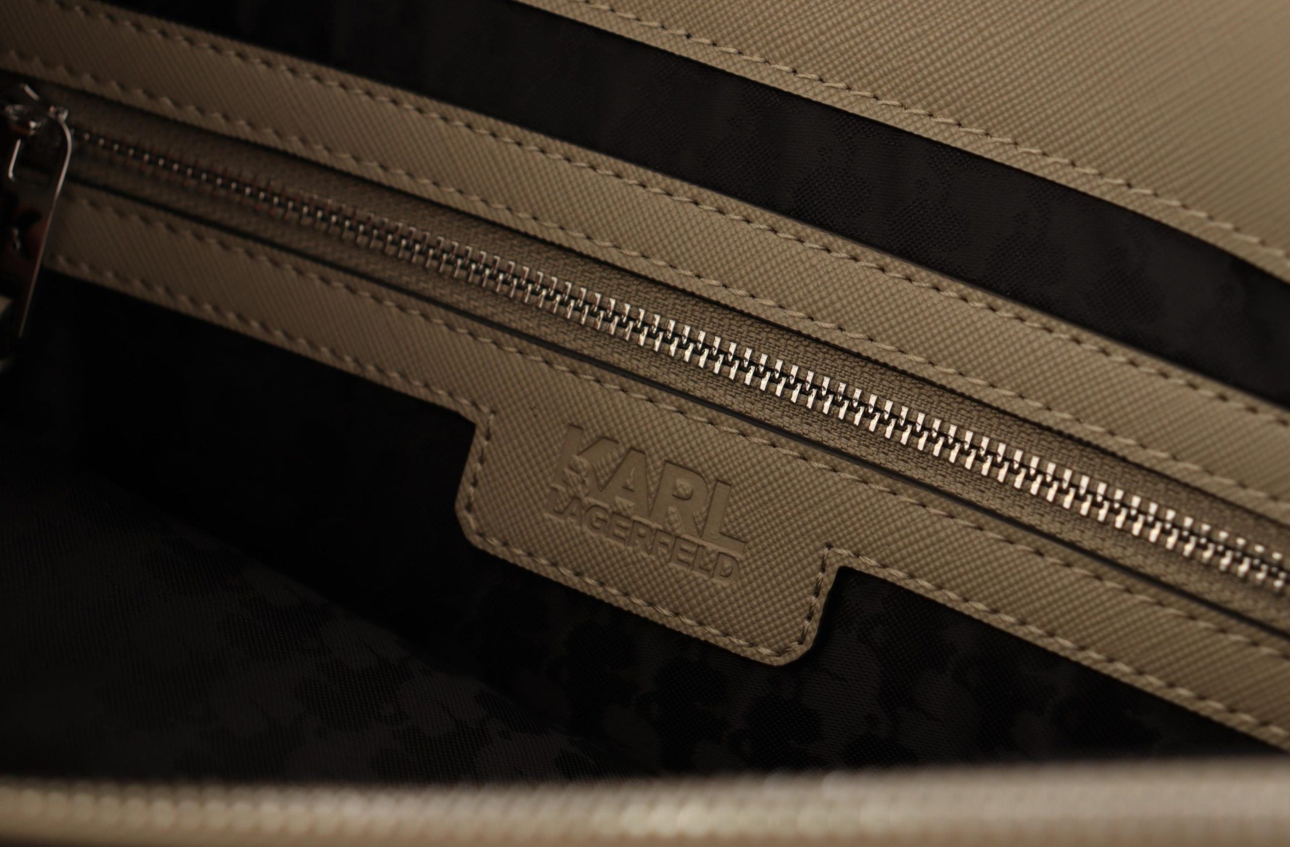 Karl Lagerfeld Elegant sage green tote shoulder bag