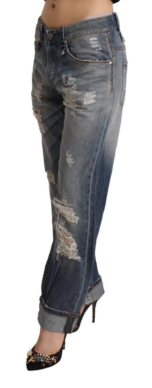 Eight Chic Orta Bel Şalvar Fit Denim