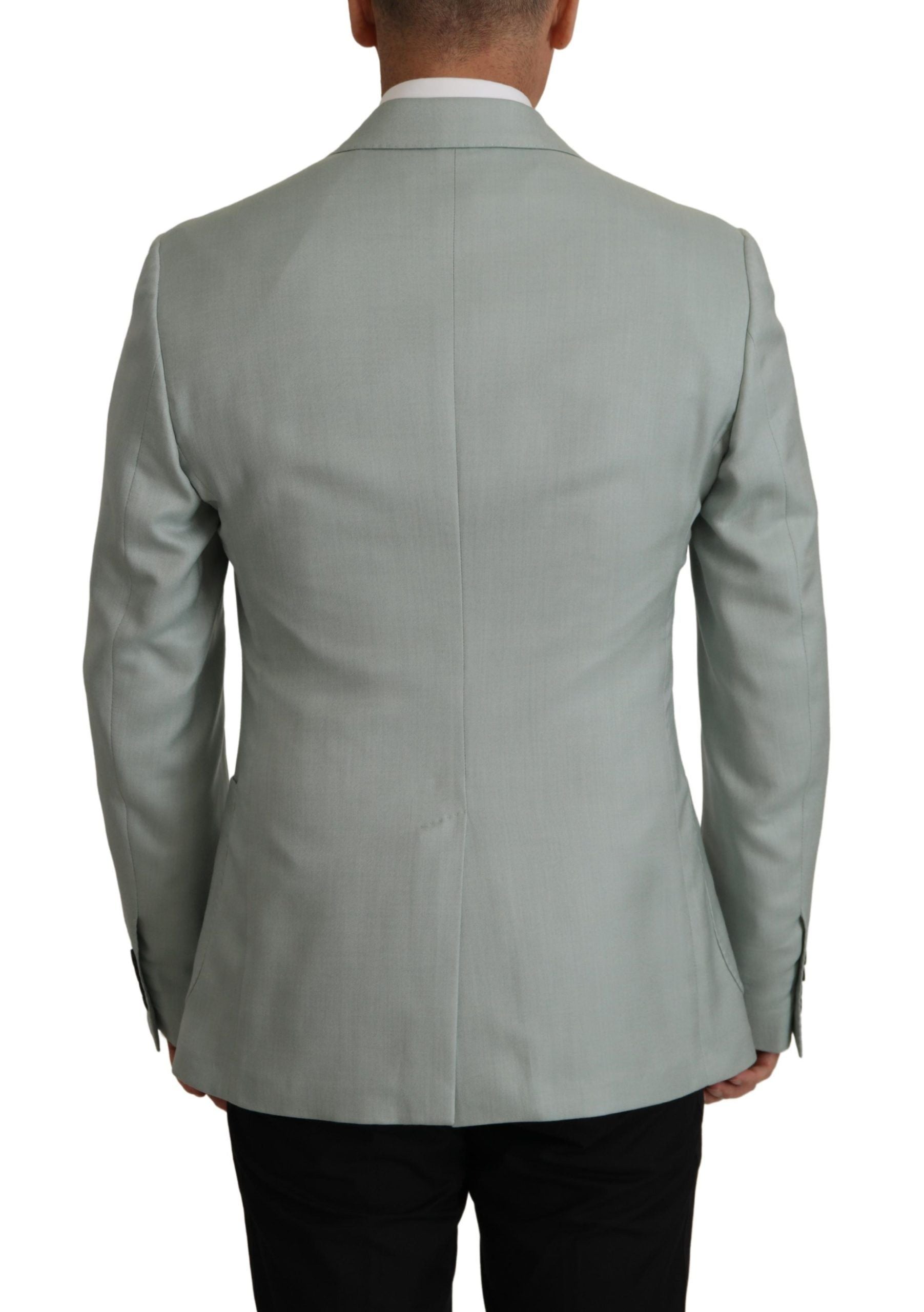 Dolce &amp; Gabbana Light green cashmere and silk blazer