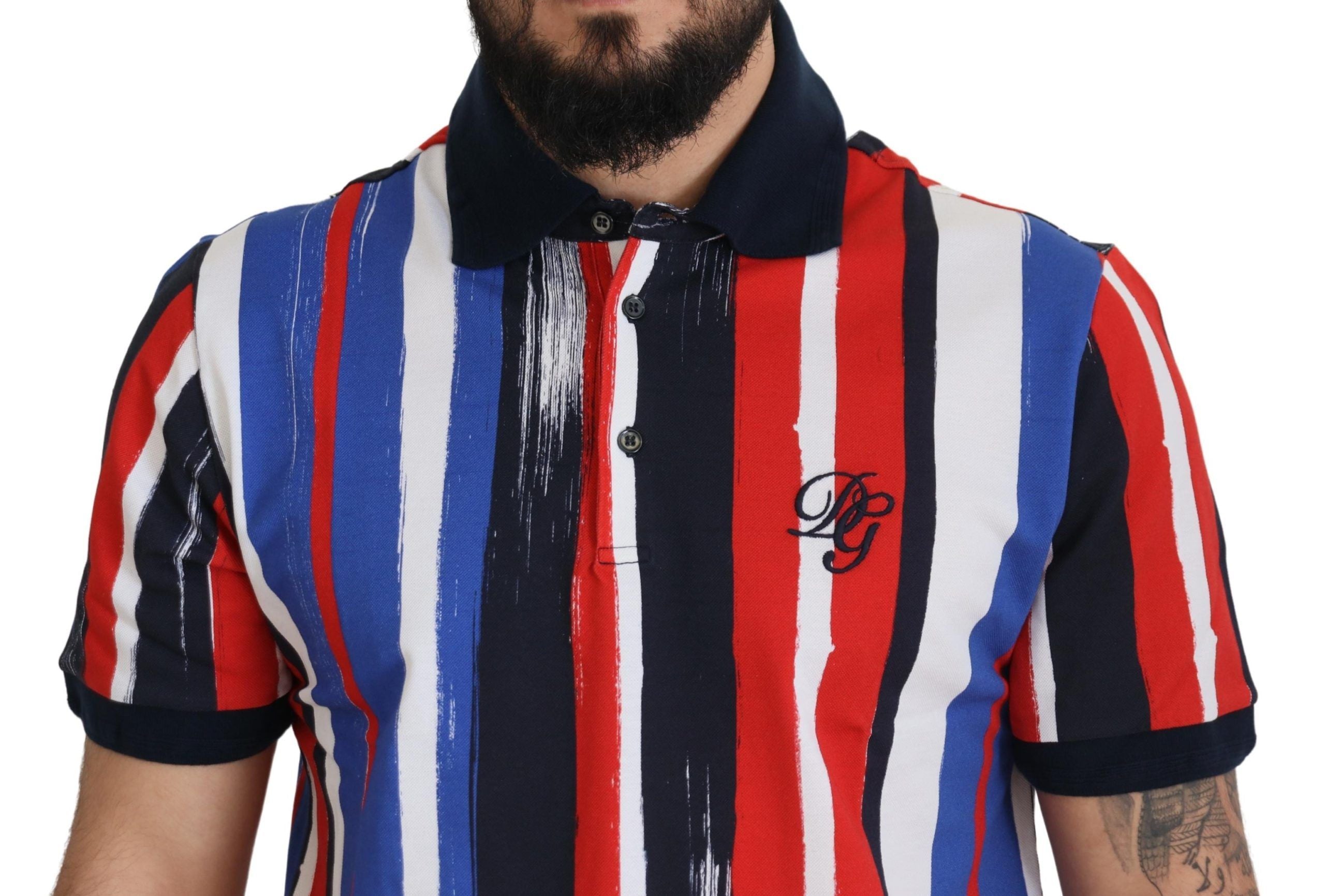 Dolce &amp; Gabbana Çok renkli pamuklu polo tişört