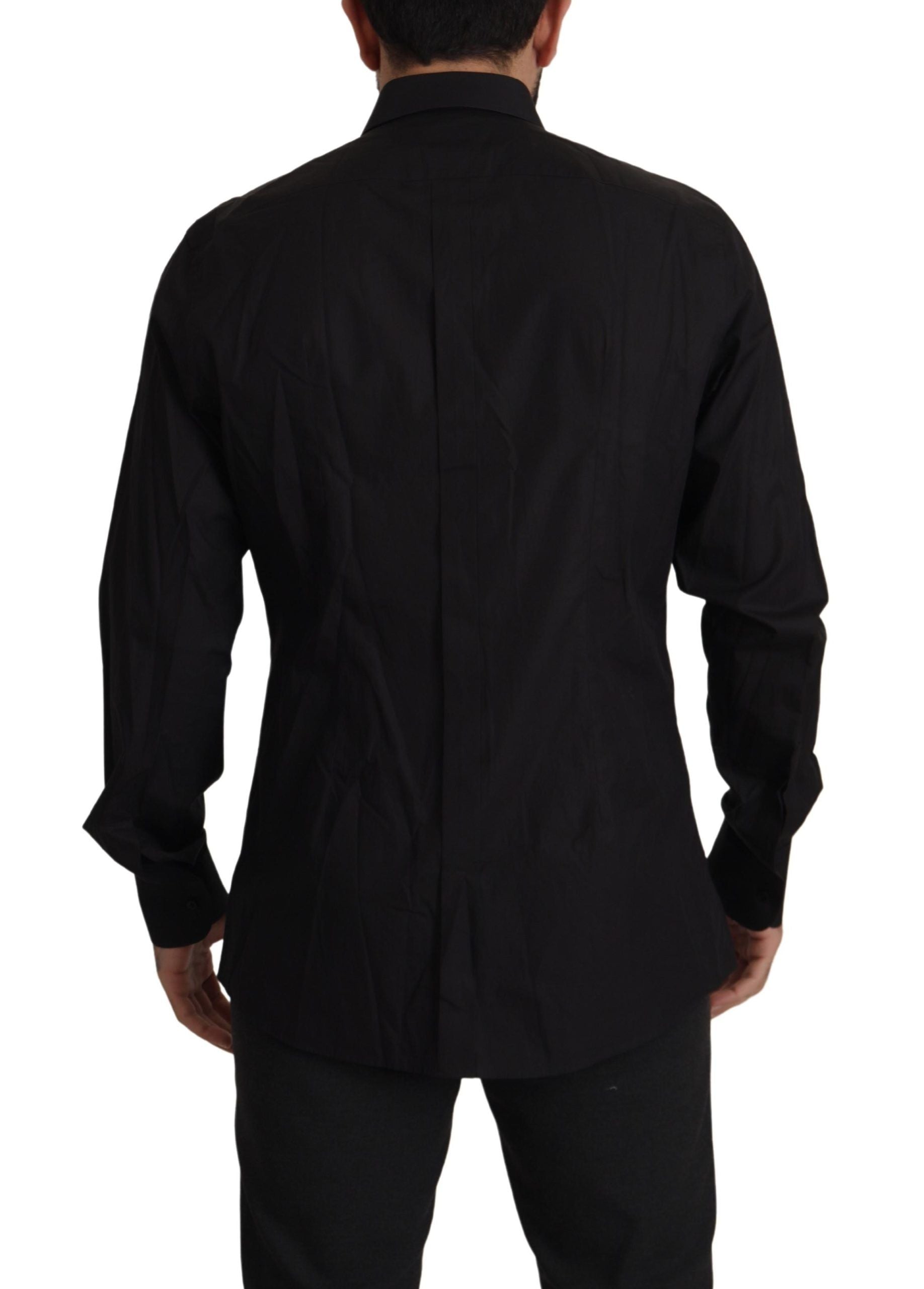 Dolce &amp; Gabbana Black GOLD Slim Fit Dress Shirt