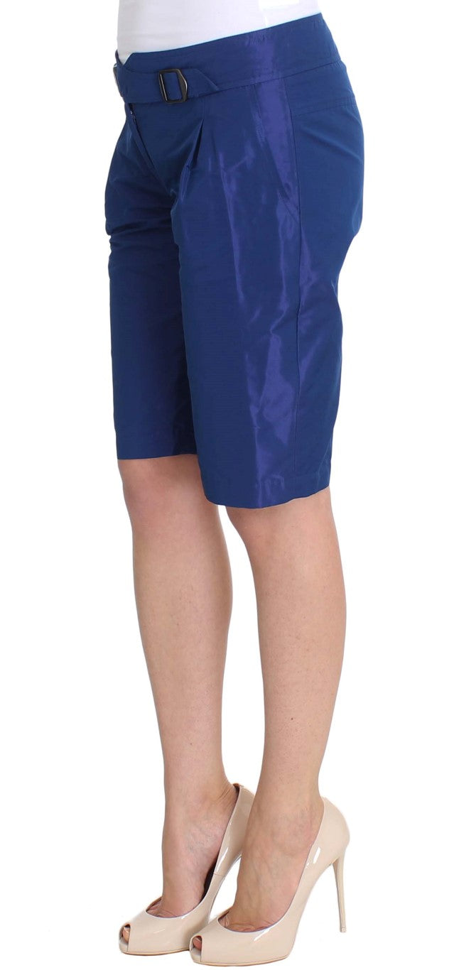 Ermanno Scervino Blaue Über-Knie-Bermudashorts