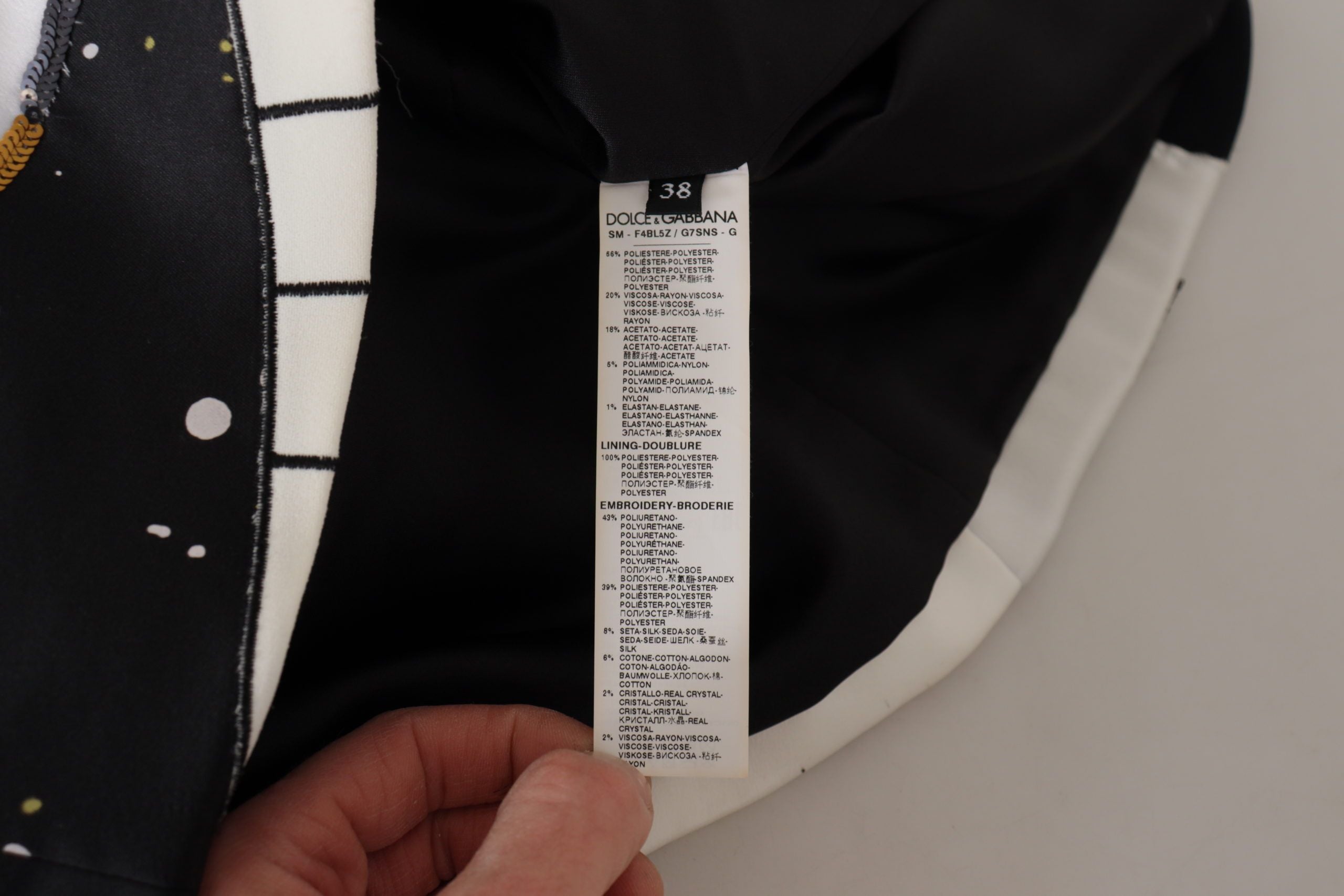 Dolce &amp; Gabbana Siyah Aşk Saati Payetli Piyano Etek