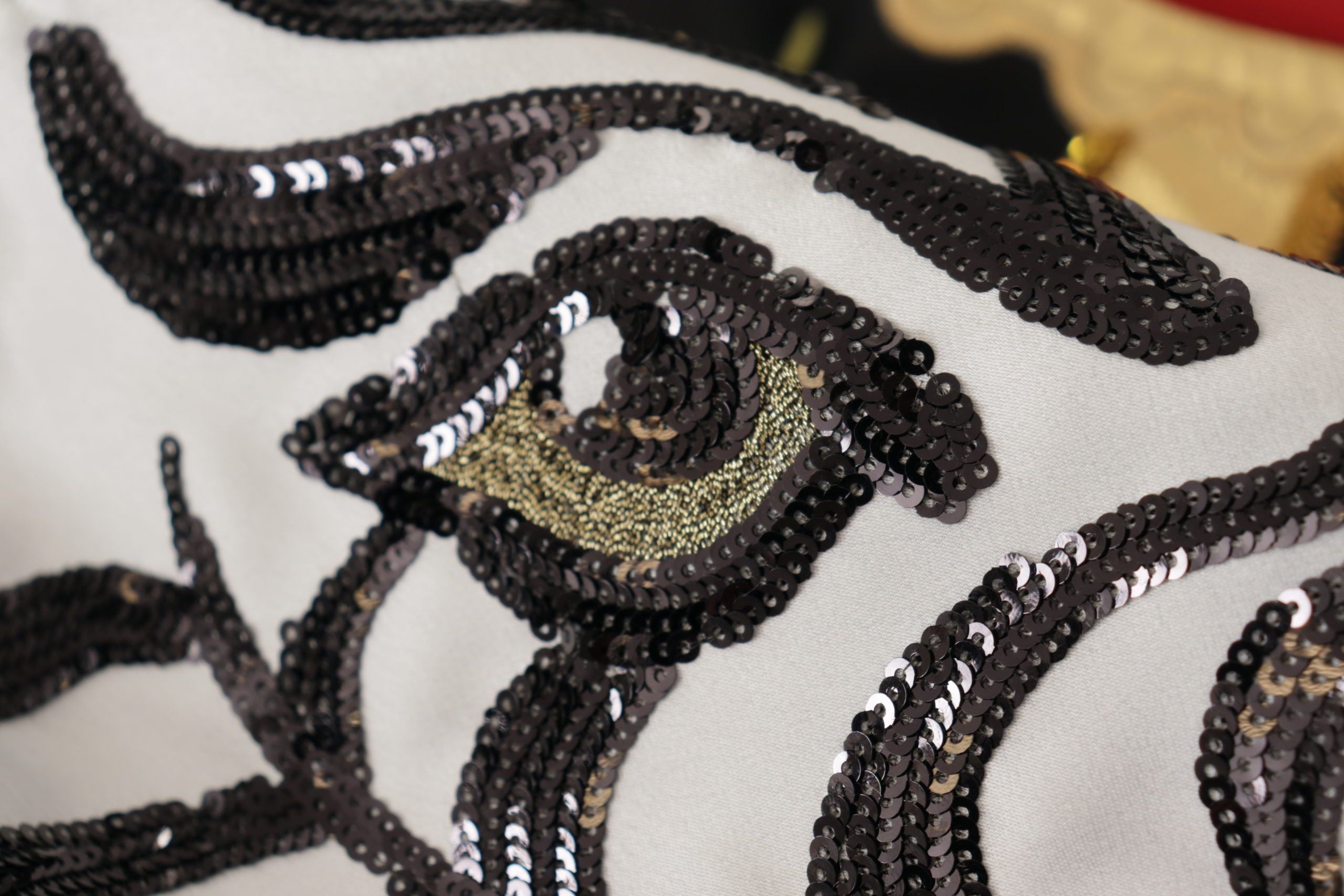 Dolce &amp; Gabbana Siyah Aşk Saati Payetli Piyano Etek