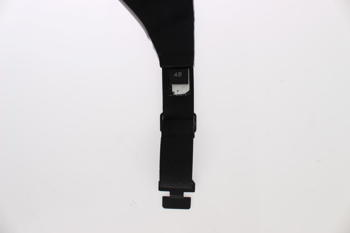 Dolce & Gabbana Grauer Taillengürtel Seidenkummerbund