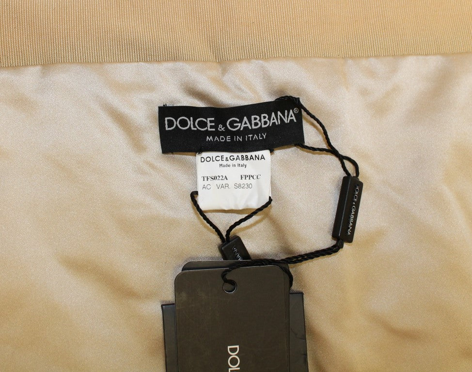 Dolce & Gabbana Beige MINK Pelzschal Foulard Neck Wrap