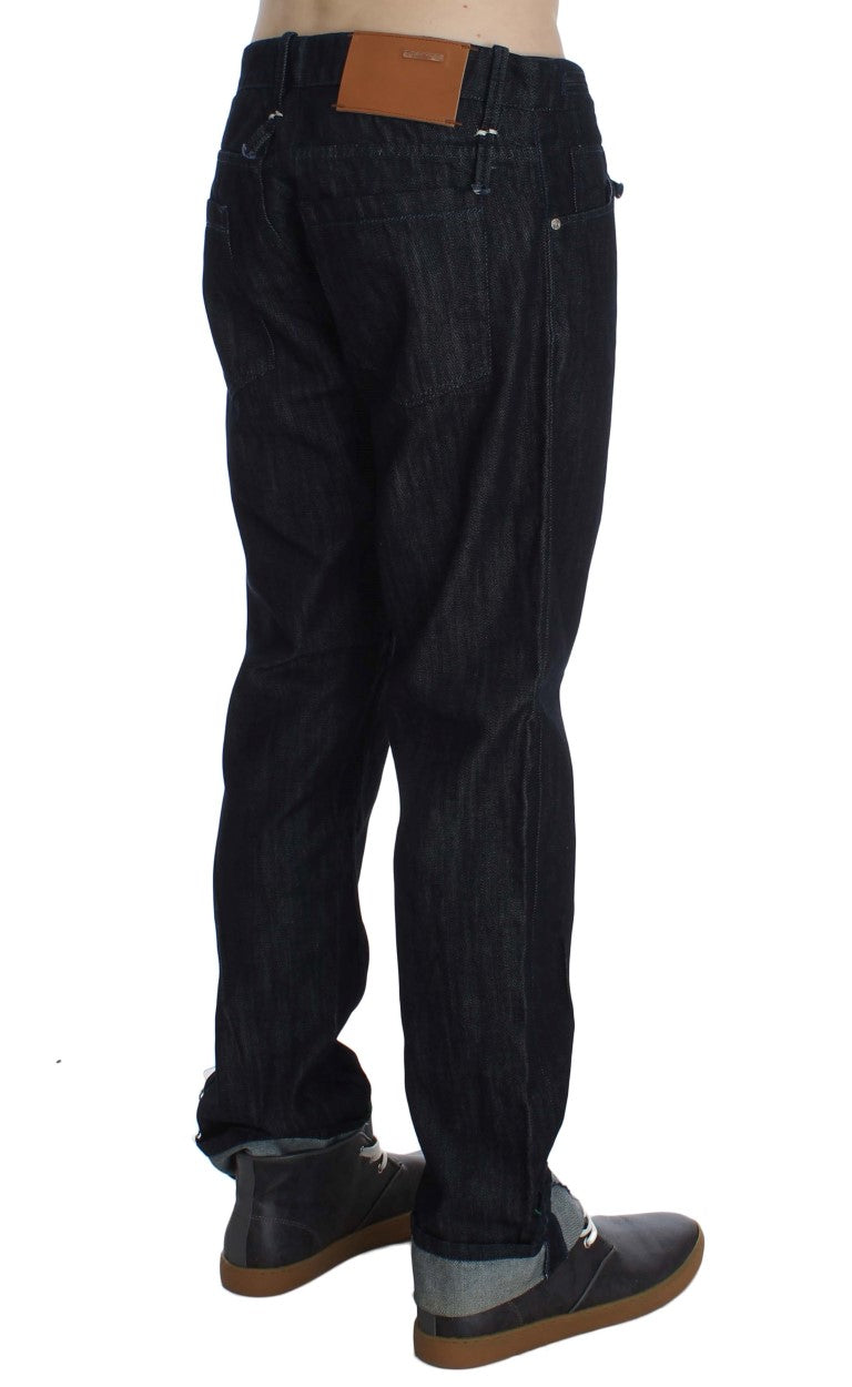 Sekiz Mavi Pamuklu Normal Düz Kesim Kot Pantolon