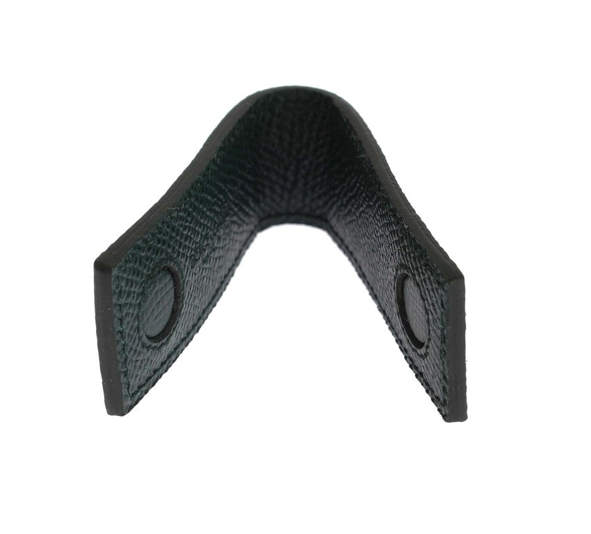 Dolce & Gabbana Magnet-Geldklammer aus grünem Leder