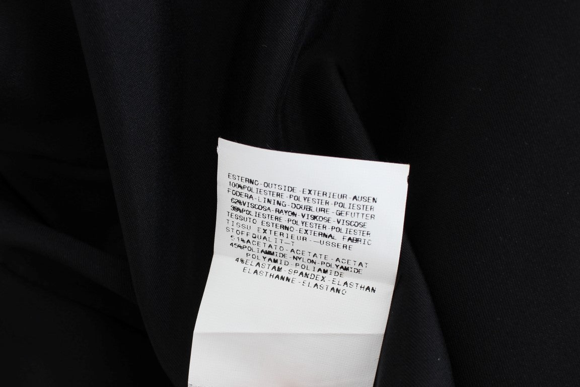 Exte Schwarz Blau Zweiteiliger Anzug Rock &amp