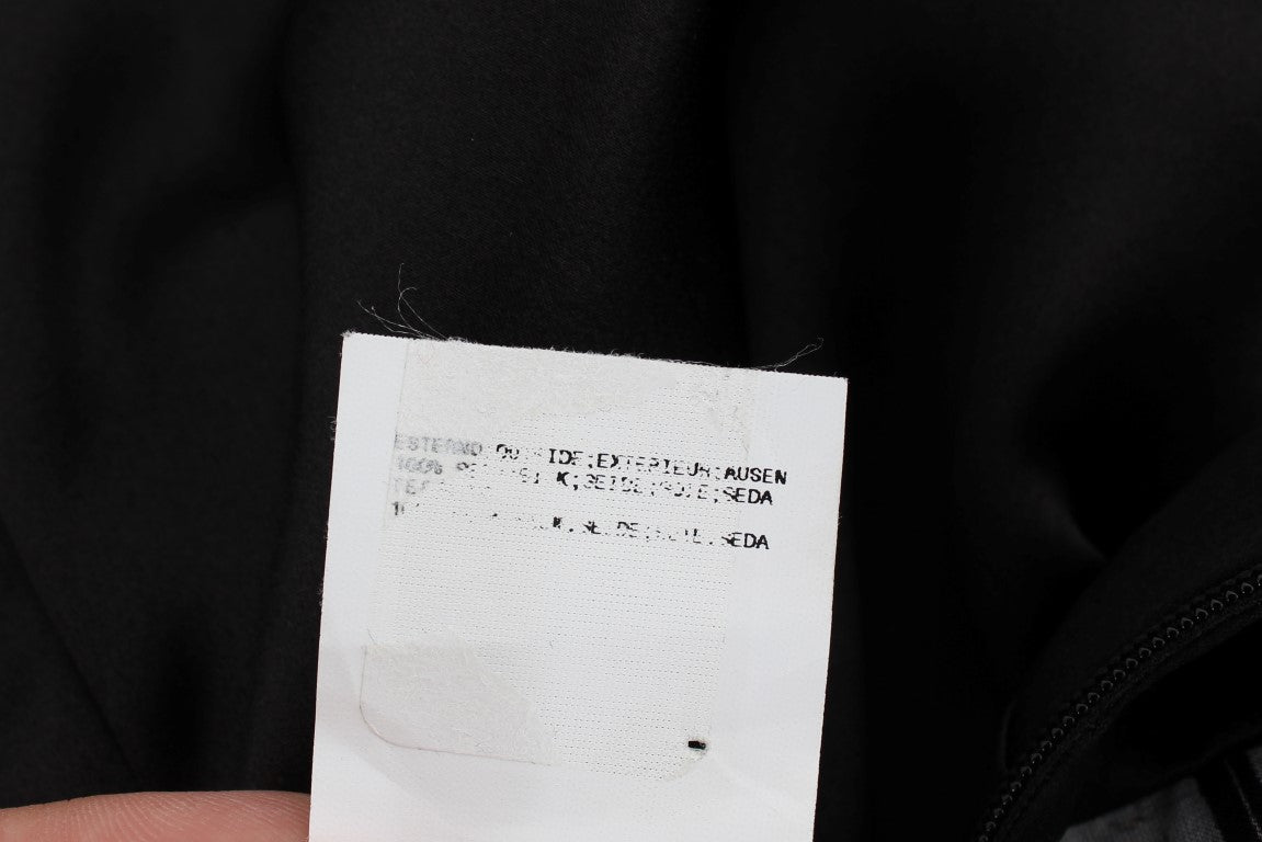 Karl Lagerfeld Gri Siyah İpek Bluz Üstü