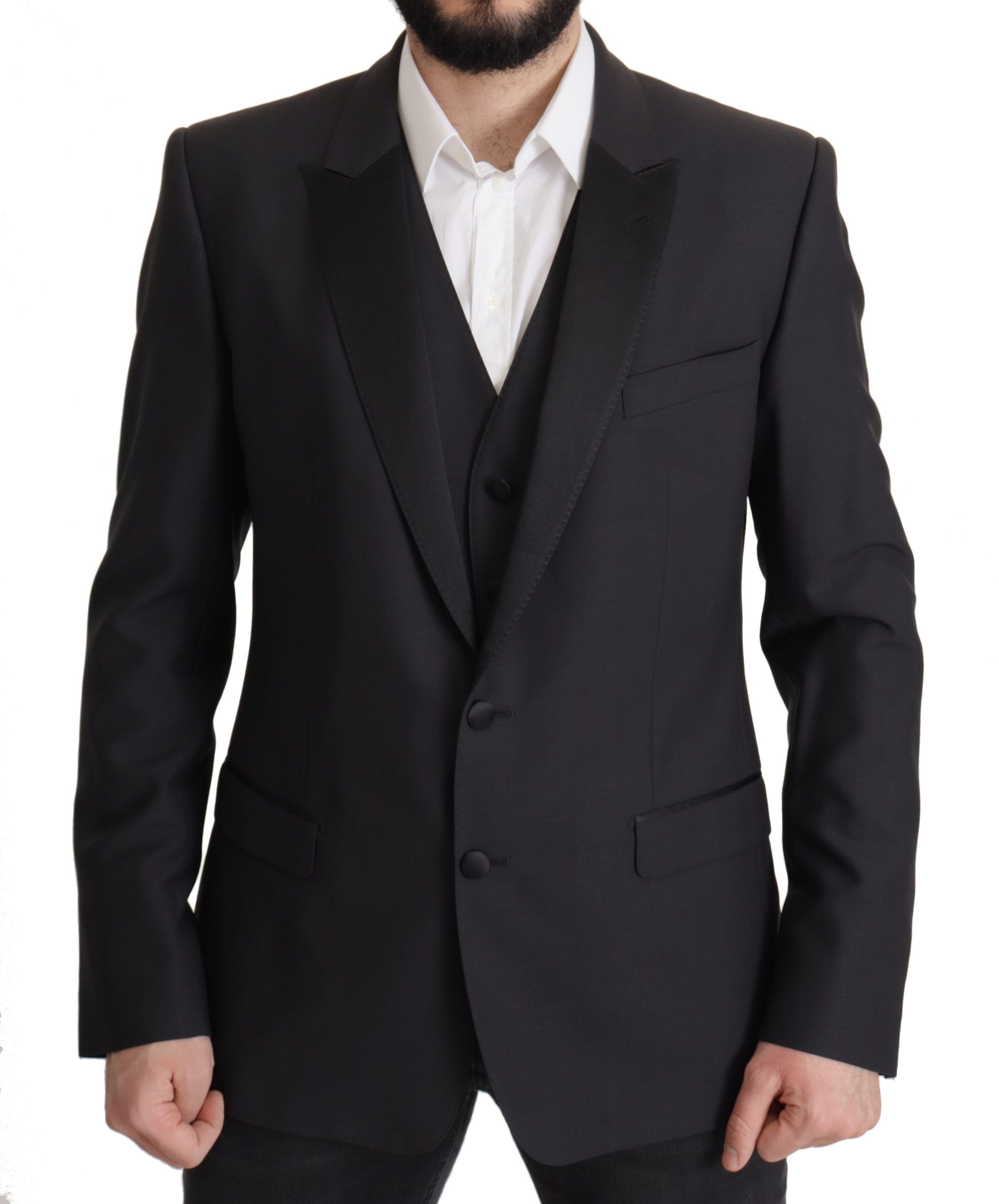 Dolce &amp; Gabbana dark blue single-breasted MARTINI blazer