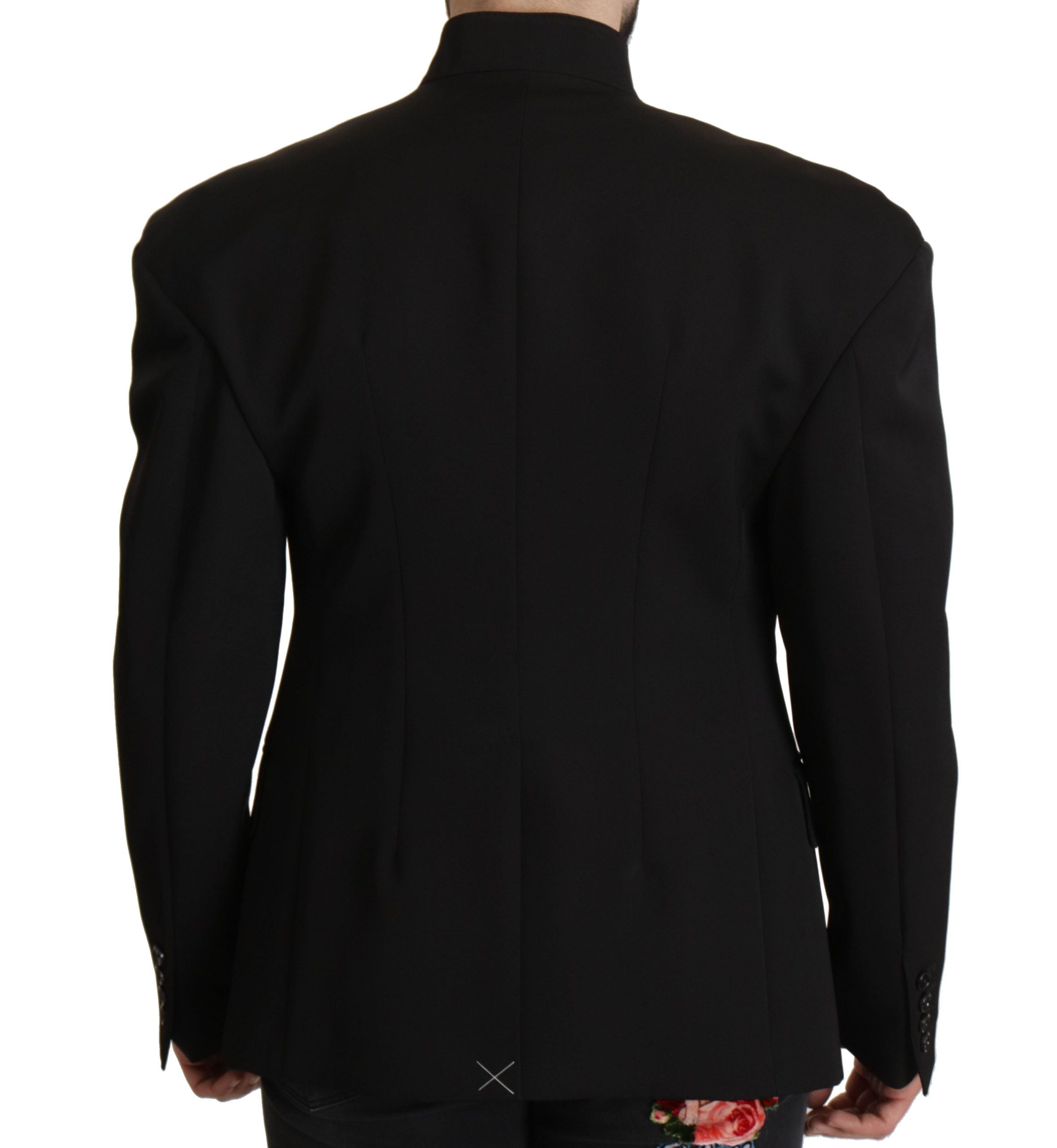 Dolce & Gabbana Schwarze einreihige Wolljacke Blazer