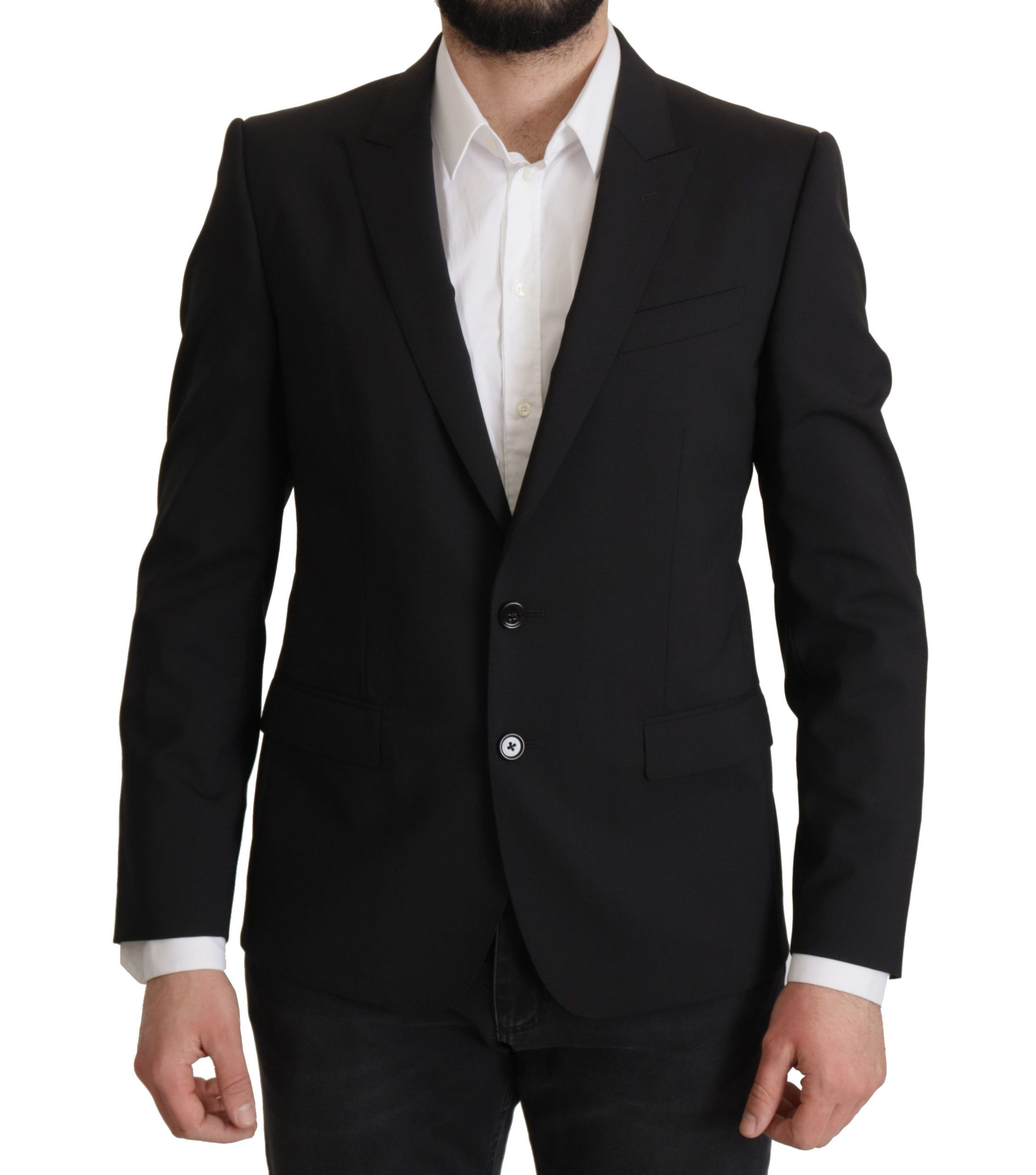 Dolce & Gabbana Schwarze einreihige Jacke MARTINI Blazer
