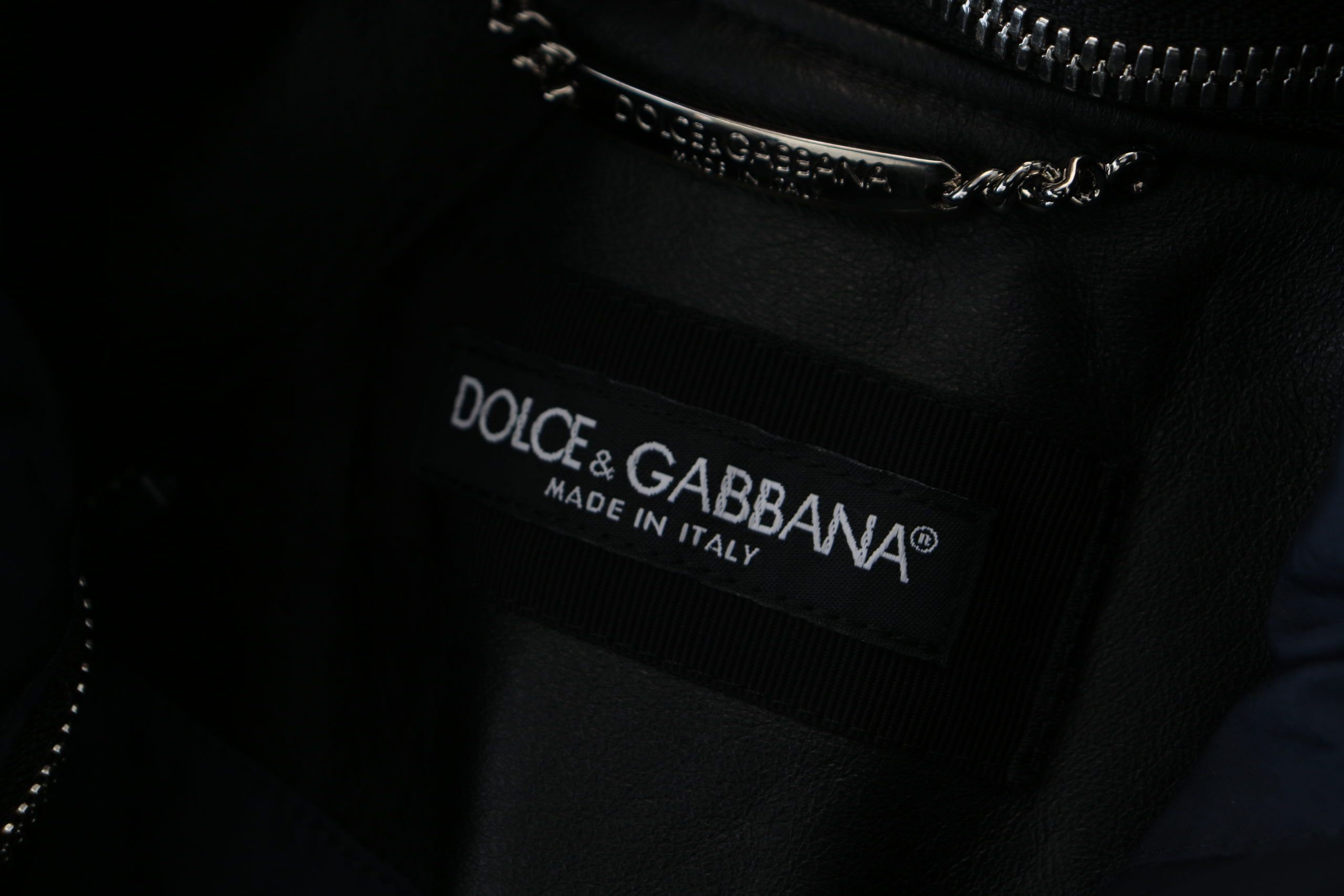 Dolce &amp; Gabbana Black Polyester Blouson Coat with Hood Jacket