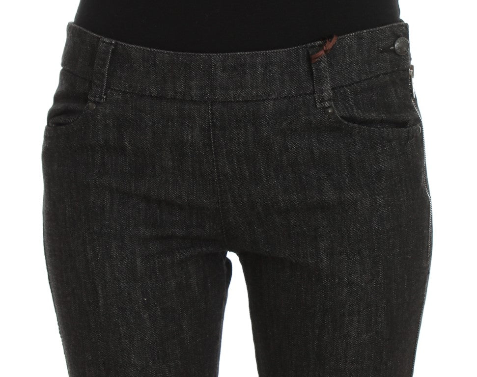 Ermanno Scervino Blue cotton slim fit denim jeans