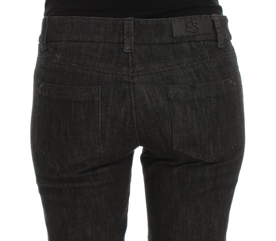 Ermanno Scervino Blue cotton slim fit denim jeans