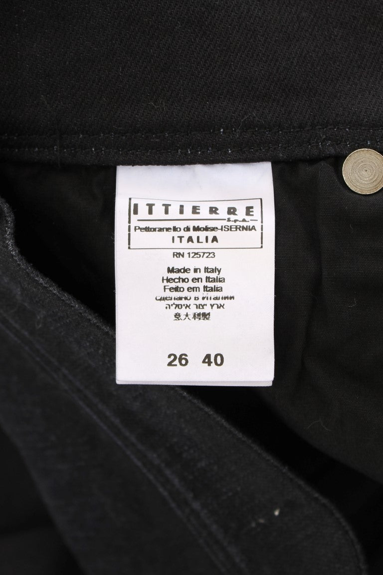 Ermanno Scervino Blaue Baumwollmischung Slim Fit Bootcut Jeans