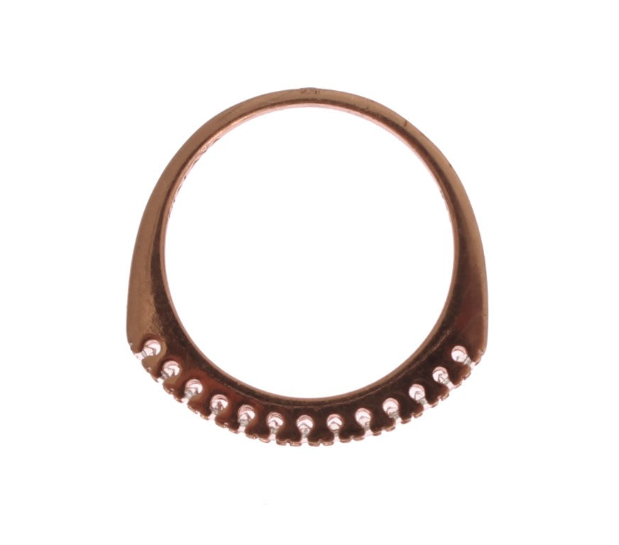 Nialaya red gold 925 silver ring