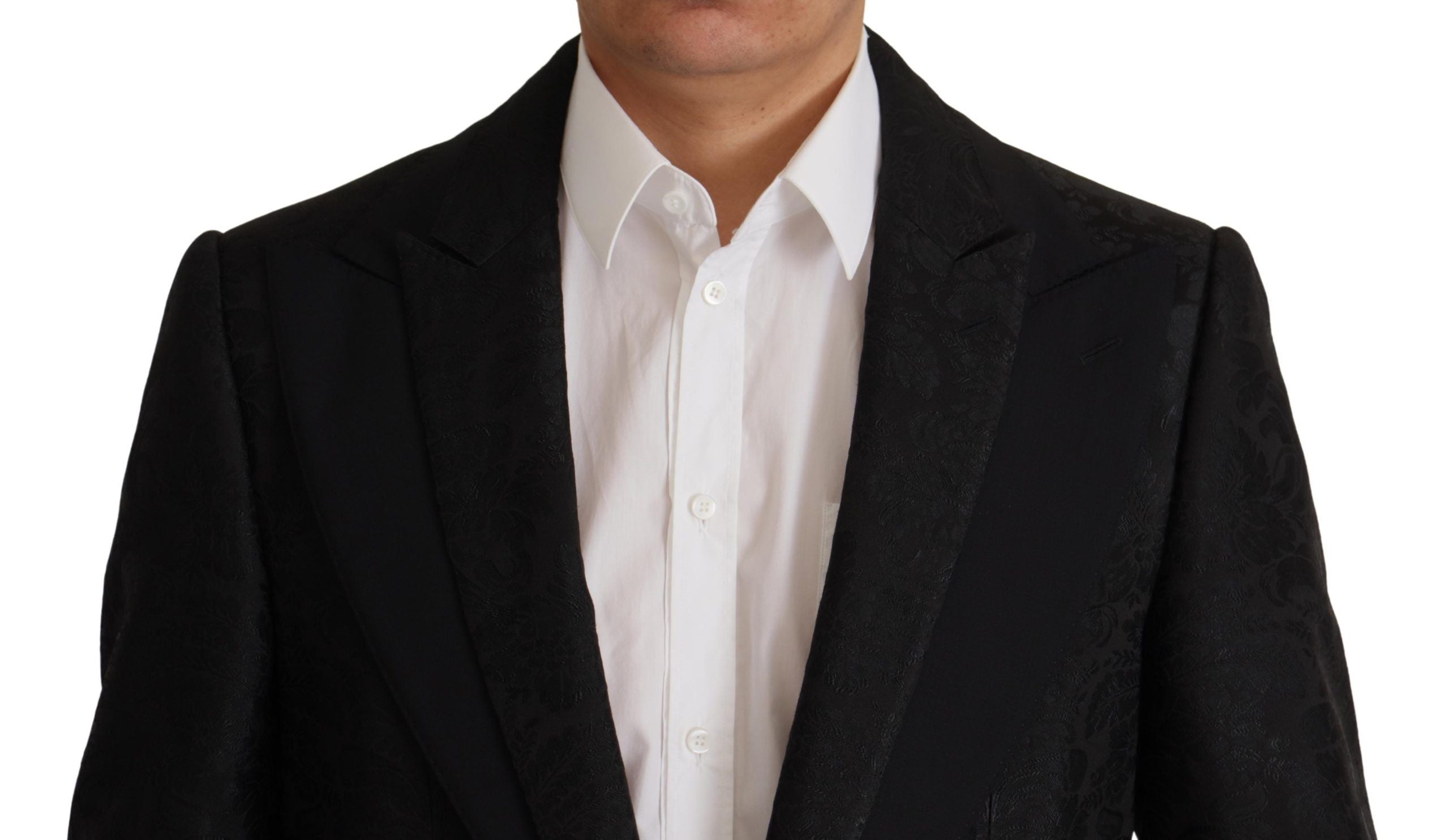 Dolce & Gabbana Schwarzer Polyester Anzug 2 Stück MARTINI