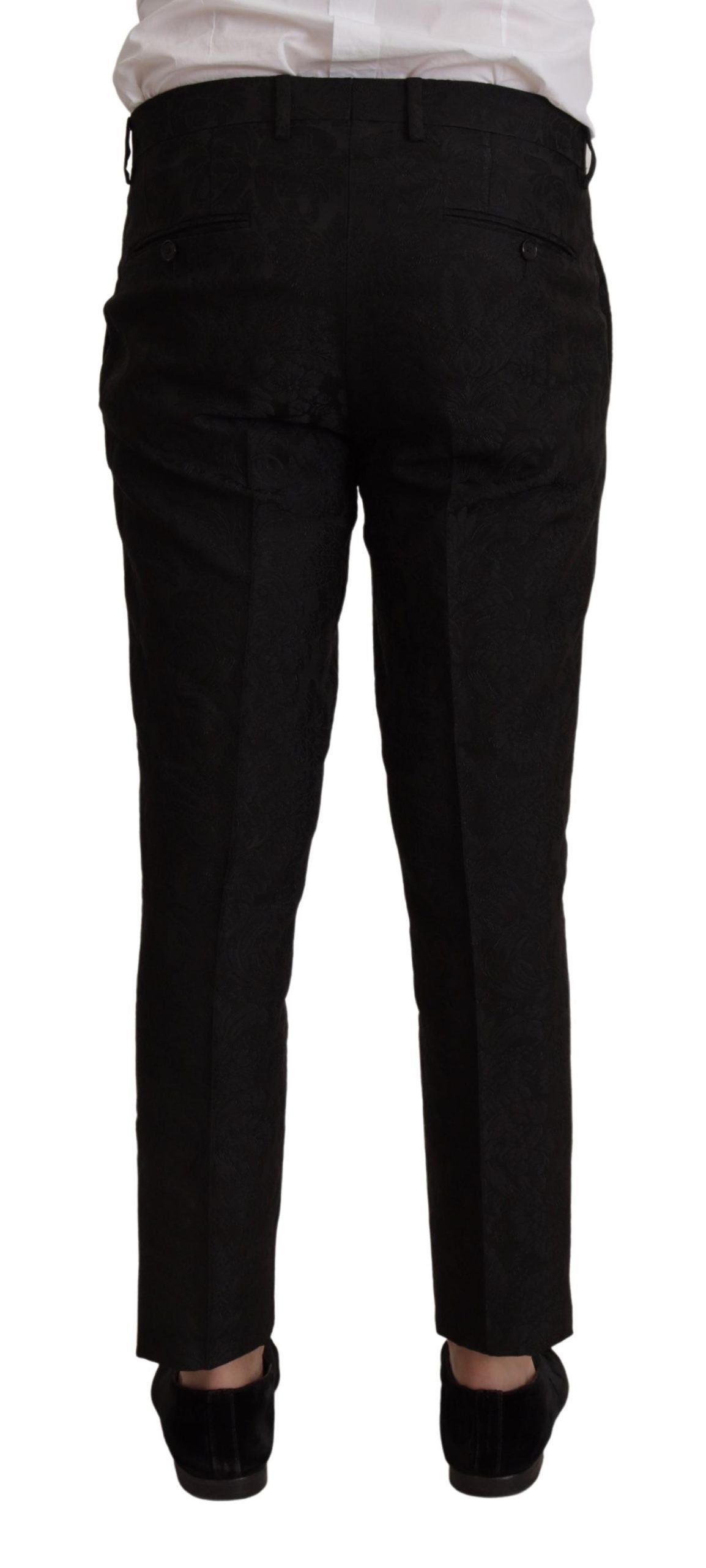 Dolce & Gabbana Schwarzer Polyester Anzug 2 Stück MARTINI