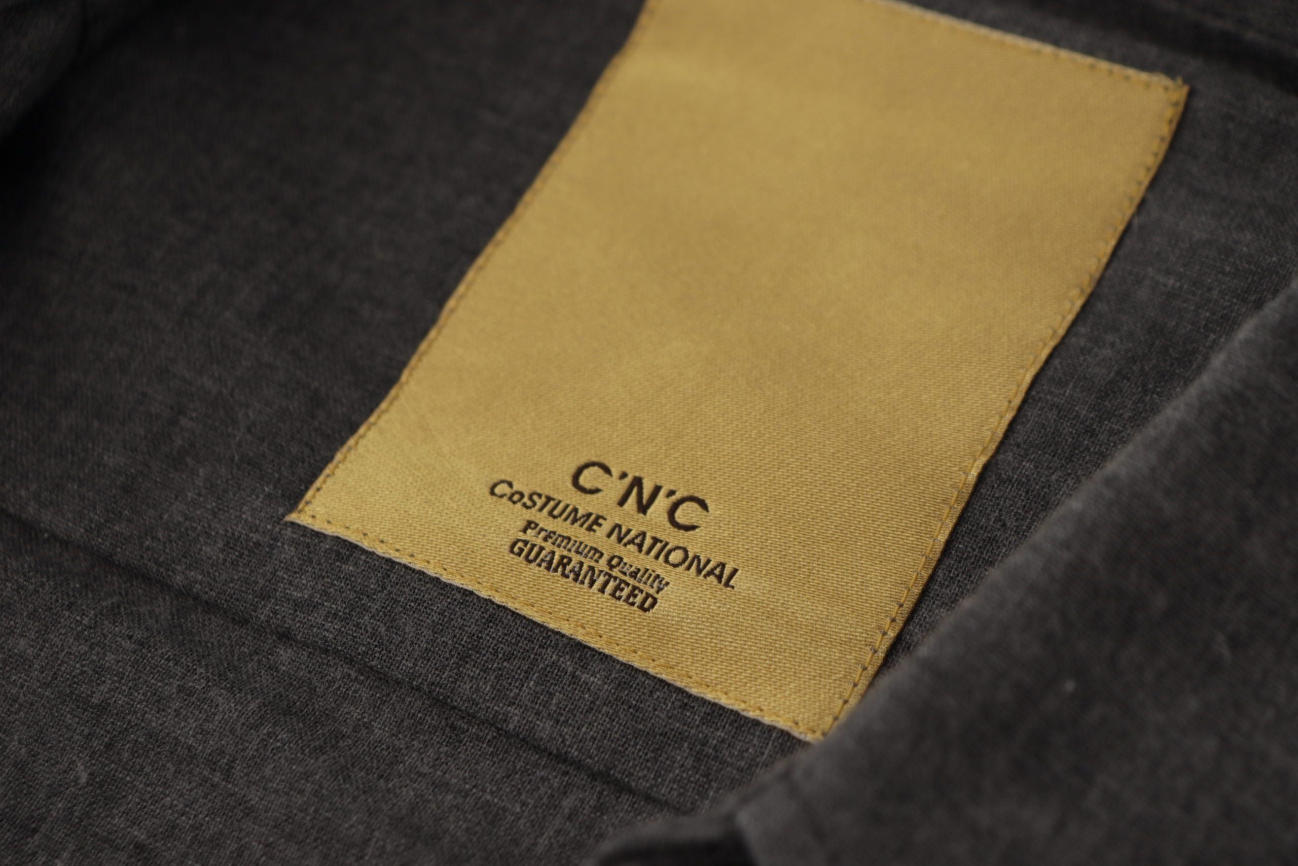 Costume National Men's Dark Grey Cotton Casual Shirt