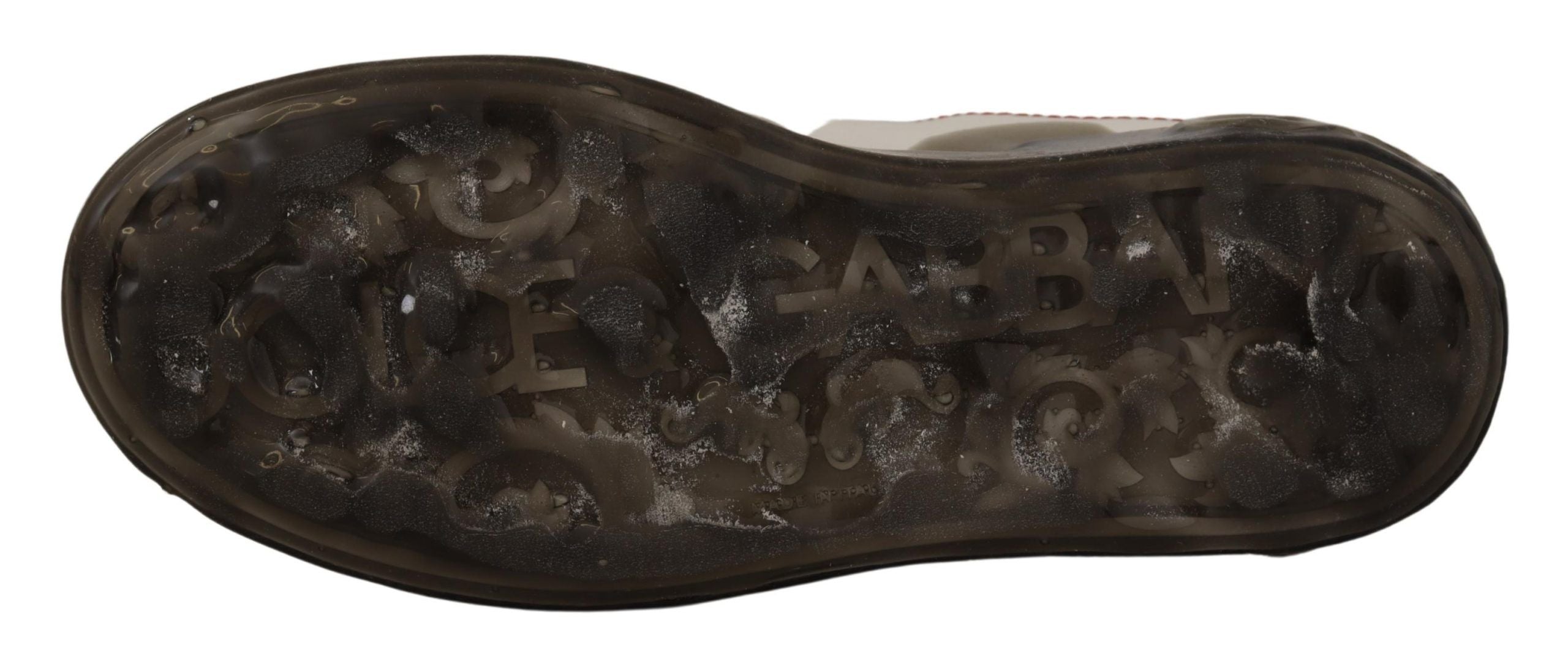 Dolce &amp; Gabbana White Leather Shoes Women Logo Portofino Sneakers