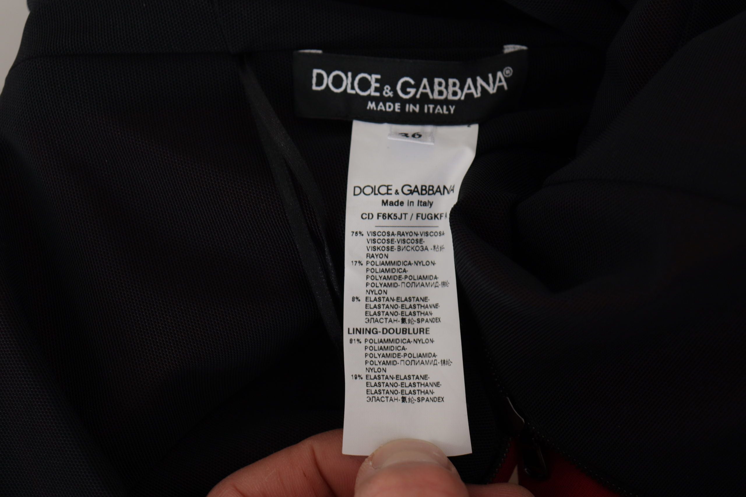 Dolce & Gabbana Rotes Bodycon Midikleid mit Sweetheart-Ausschnitt