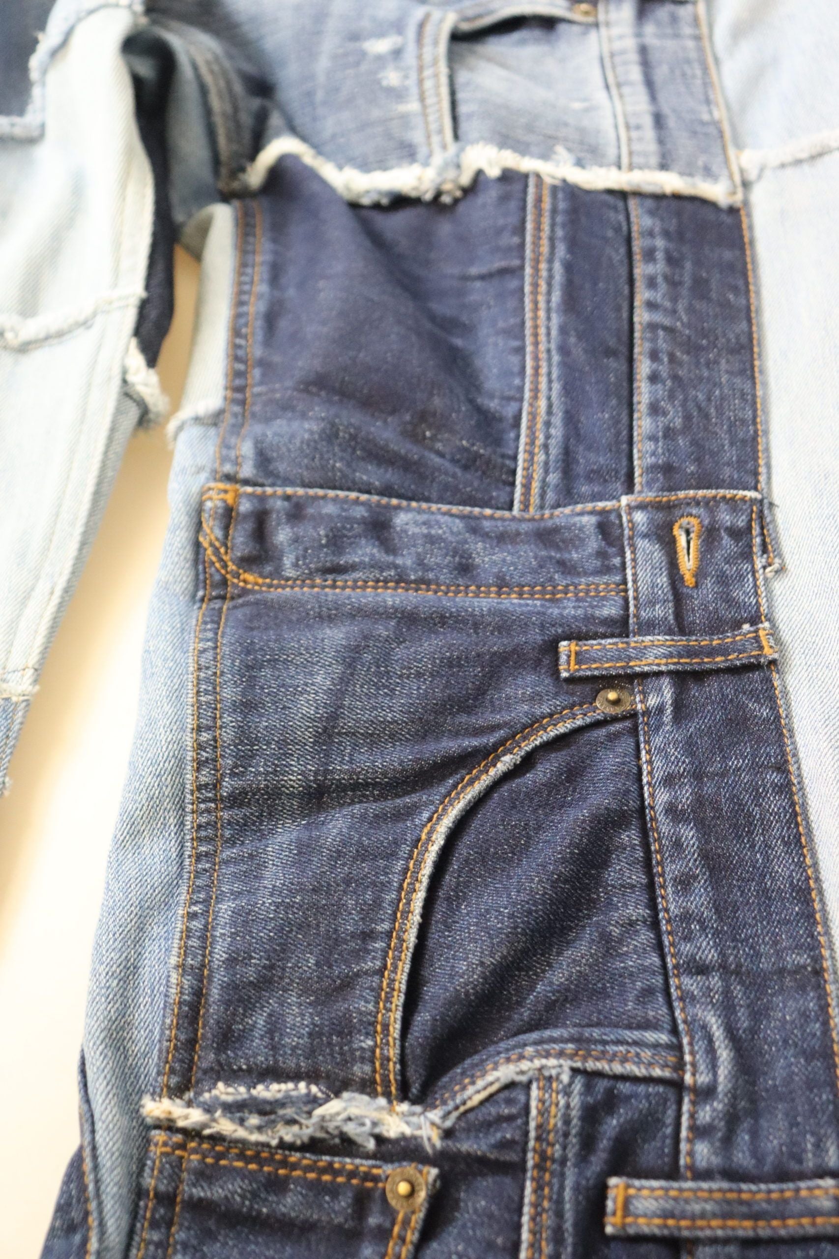 Dolce &amp; Gabbana Çok Renkli Patchwork Yüksek Bel Kot Pantolon