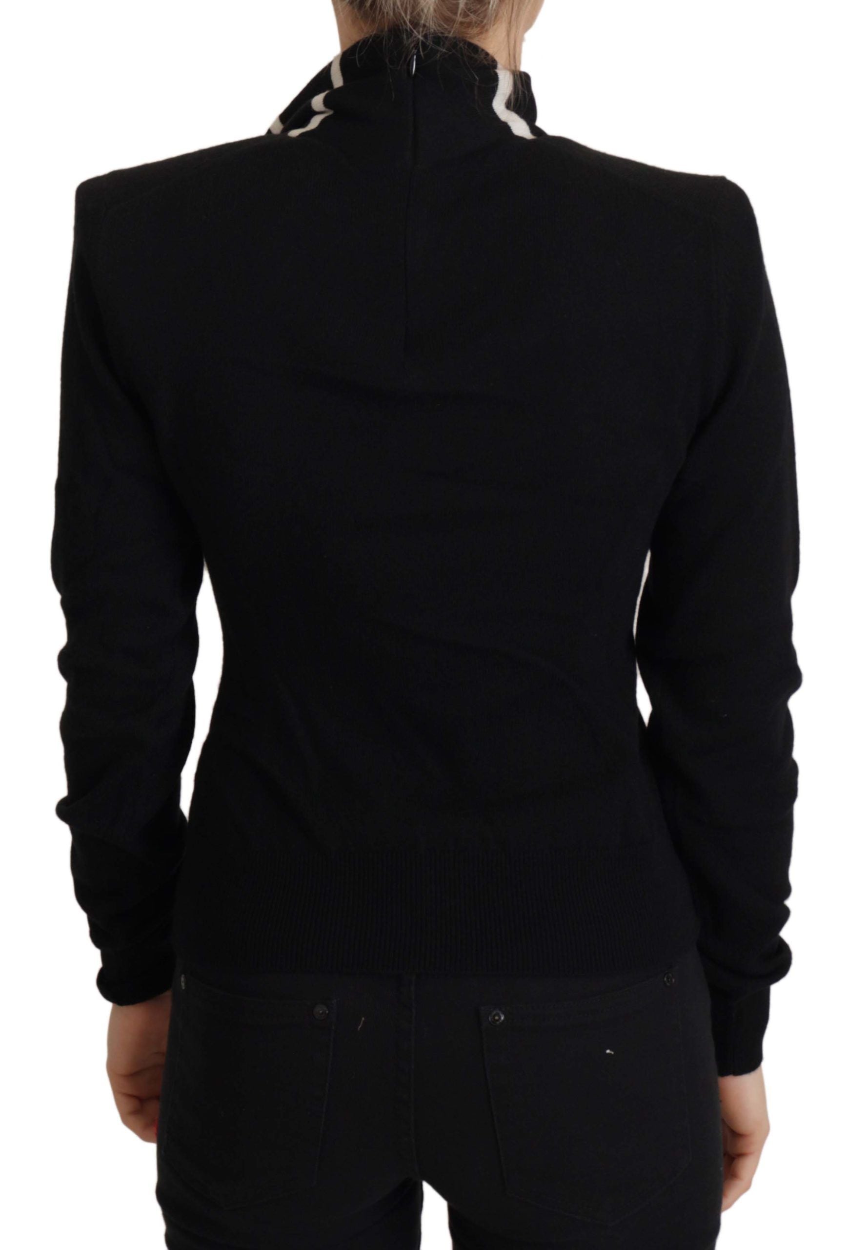 Dolce & Gabbana Schwarzer Kaschmir-Rollkragenpullover