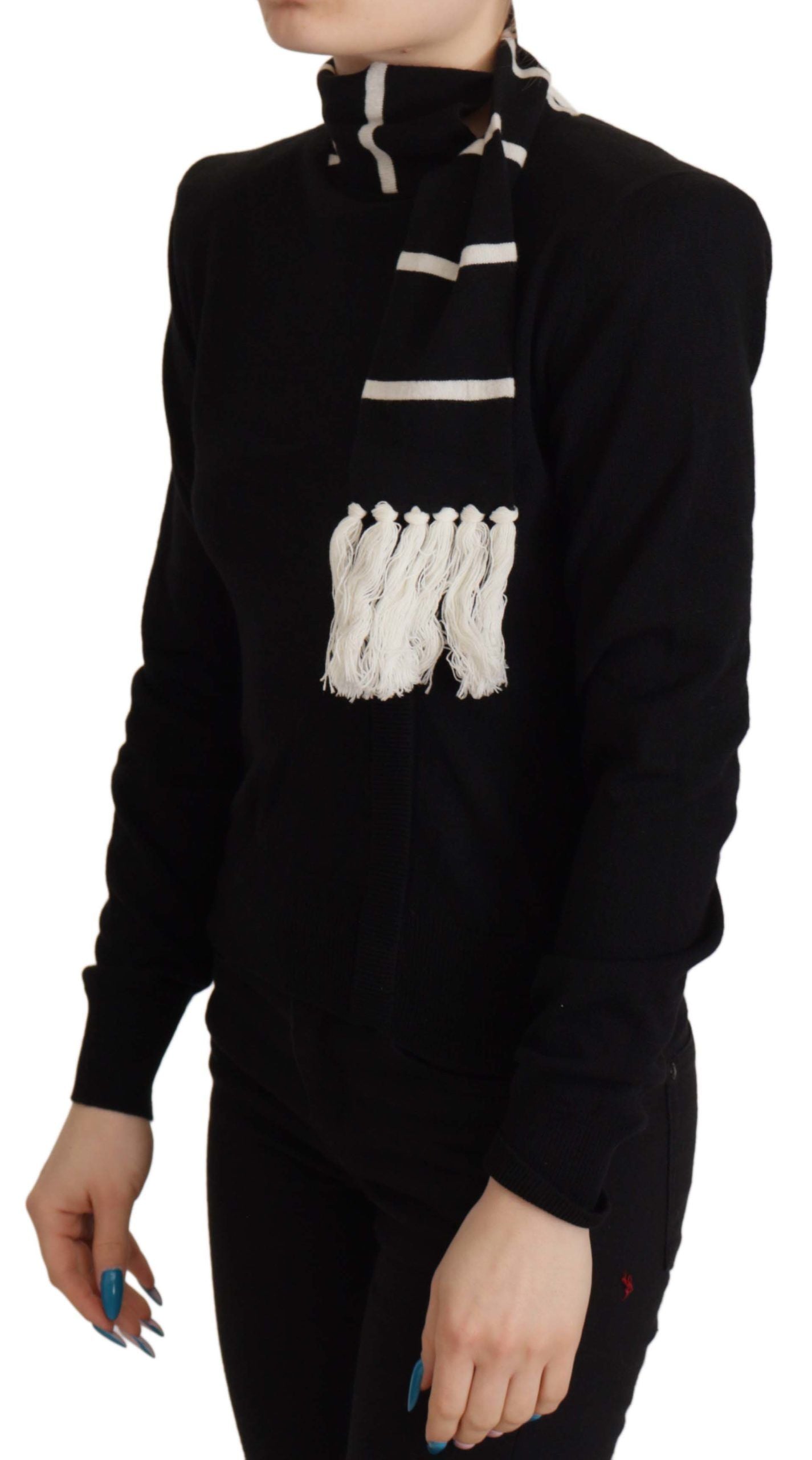 Dolce &amp; Gabbana siyah kaşmir balıkçı yaka kazak