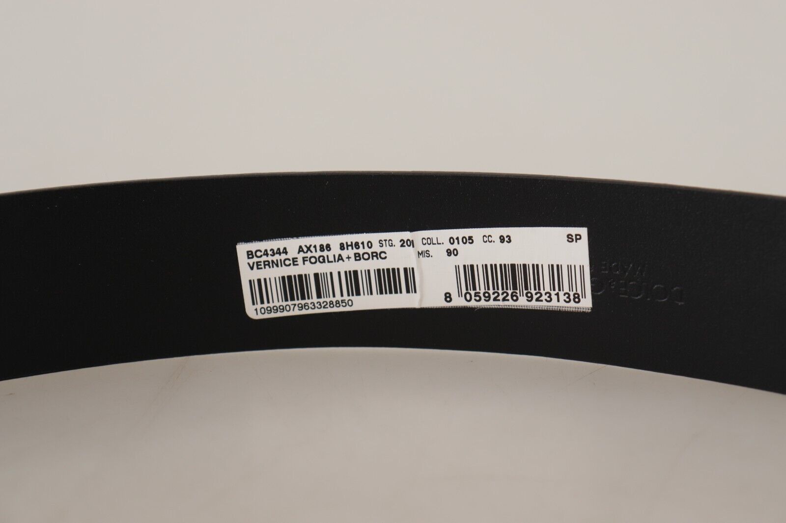 Dolce &amp; Gabbana Blue Patent Leather Vernice Silver Logo Buckle Belt