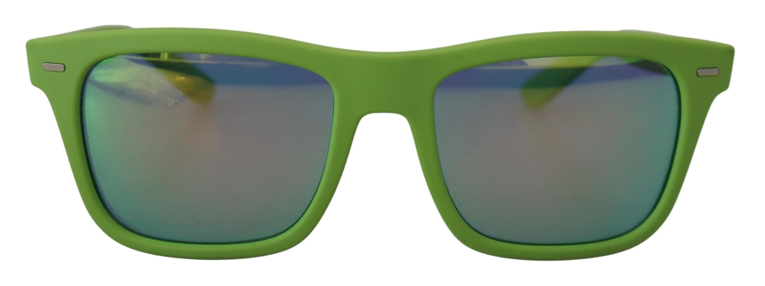 Dolce &amp; Gabbana Green Rubber Full-Rim Glasses DG6095 Acid Sunglasses