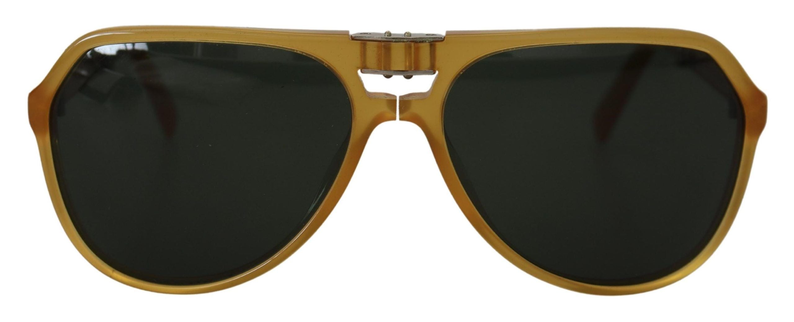 Dolce &amp; Gabbana Yellow Acetate Sunglasses with Black Lenses DG4196