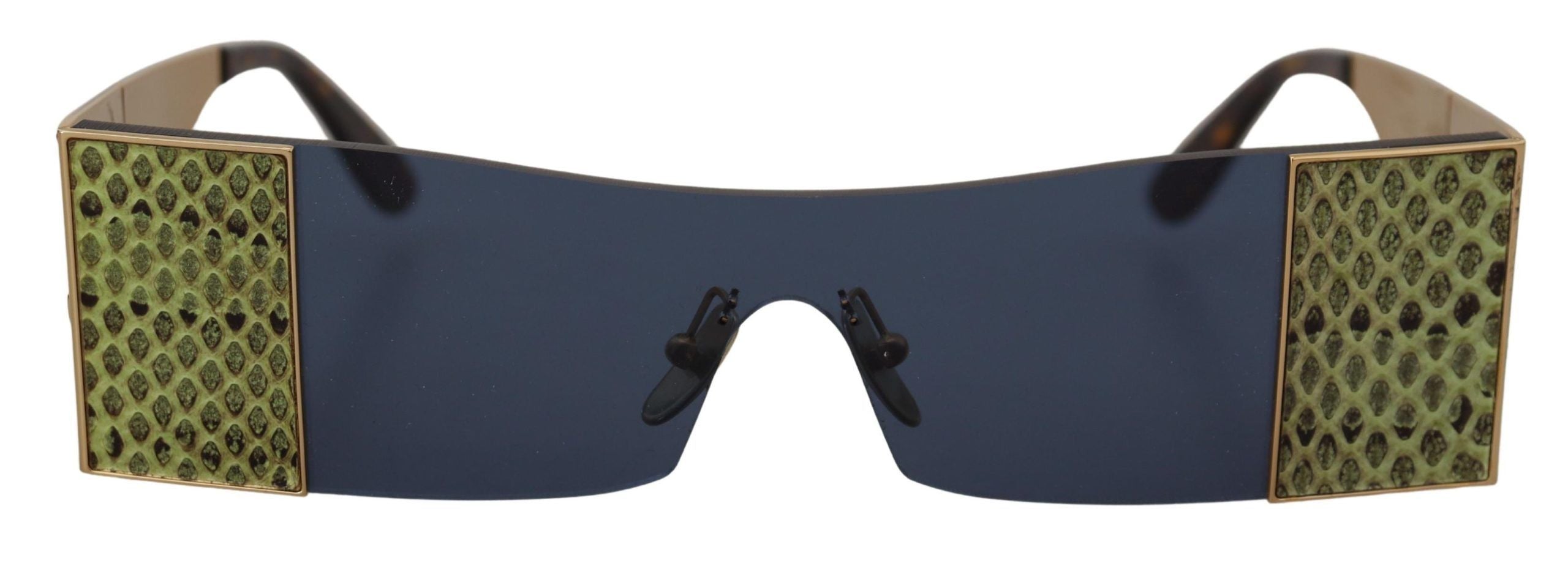 Dolce & Gabbana Gold Metall Rechteckige Sonnenbrille DG2263 Sonnenbrille