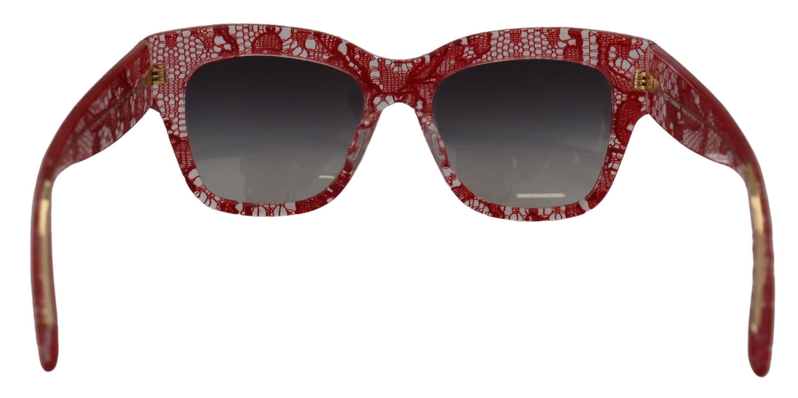 Dolce & Gabbana Rote Spitze Acetat Rechteck Shades DG4231F Sonnenbrille