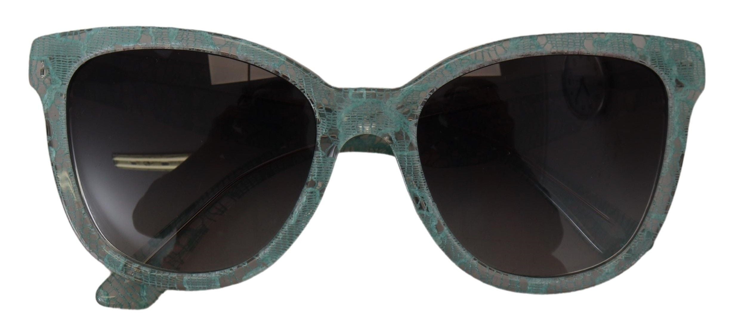Dolce & Gabbana Blaue Spitze Acetat Kristall Runde DG4190 Sonnenbrille