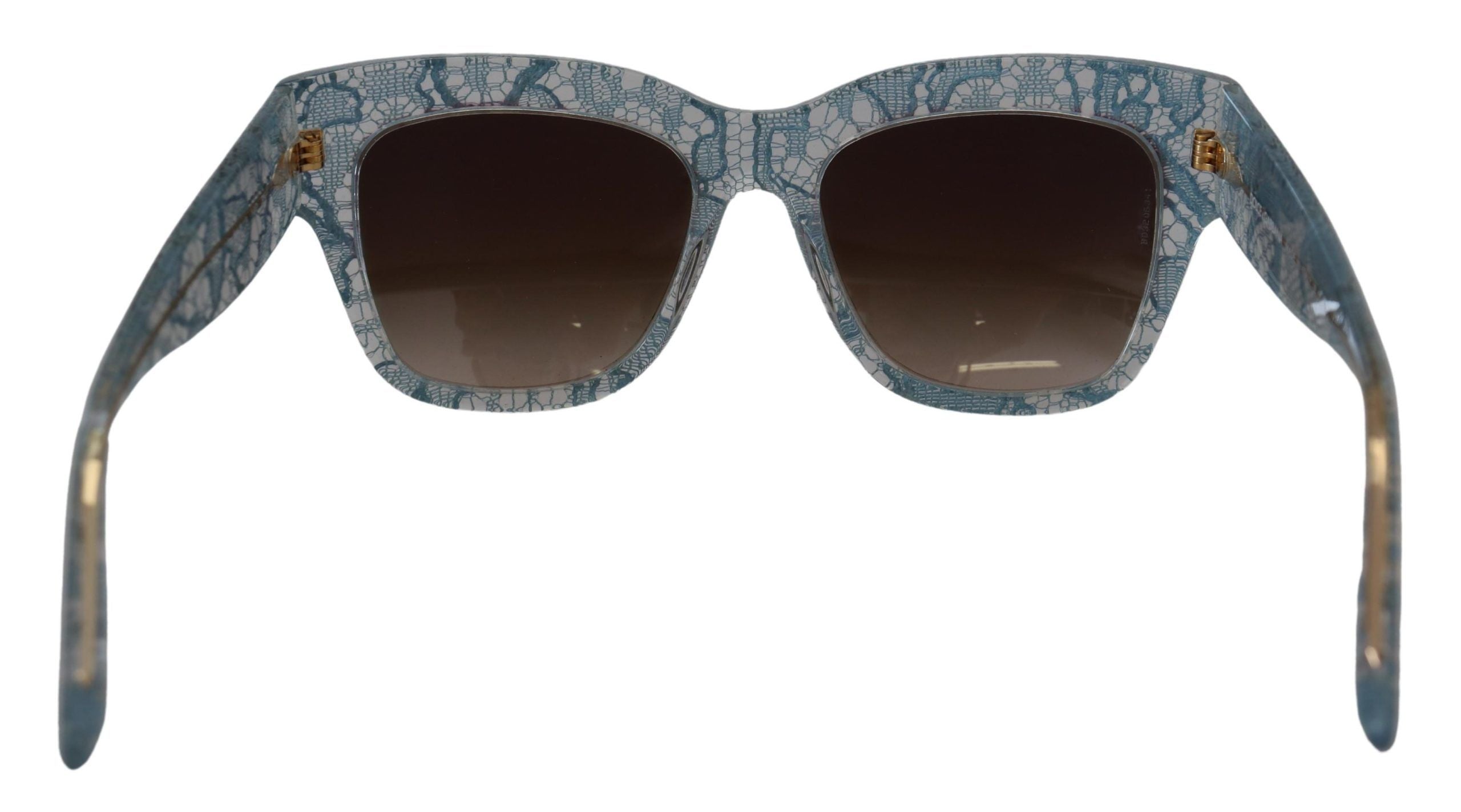 Dolce & Gabbana Blaue Spitze Acetat Kristall Schmetterling DG4231 Sonnenbrille